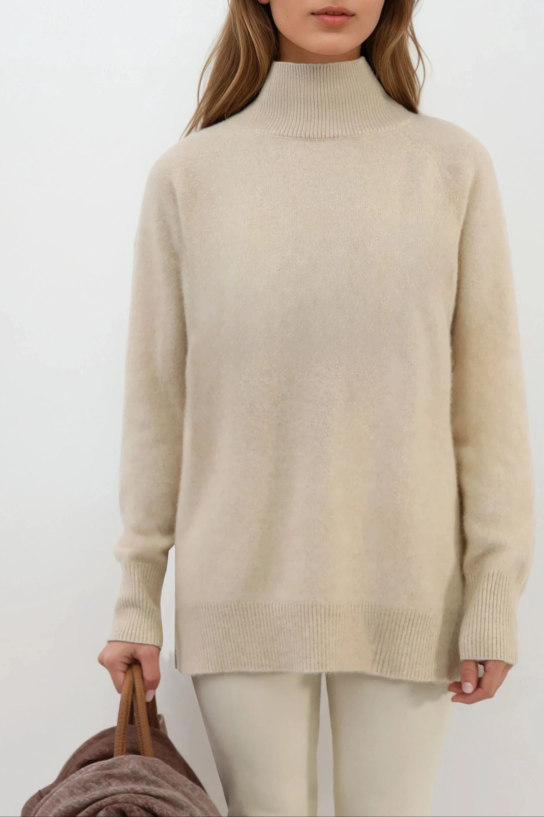 ISLAY TURTLENECK SWEATER IN ITALIAN SPUN CASHMERE SILK