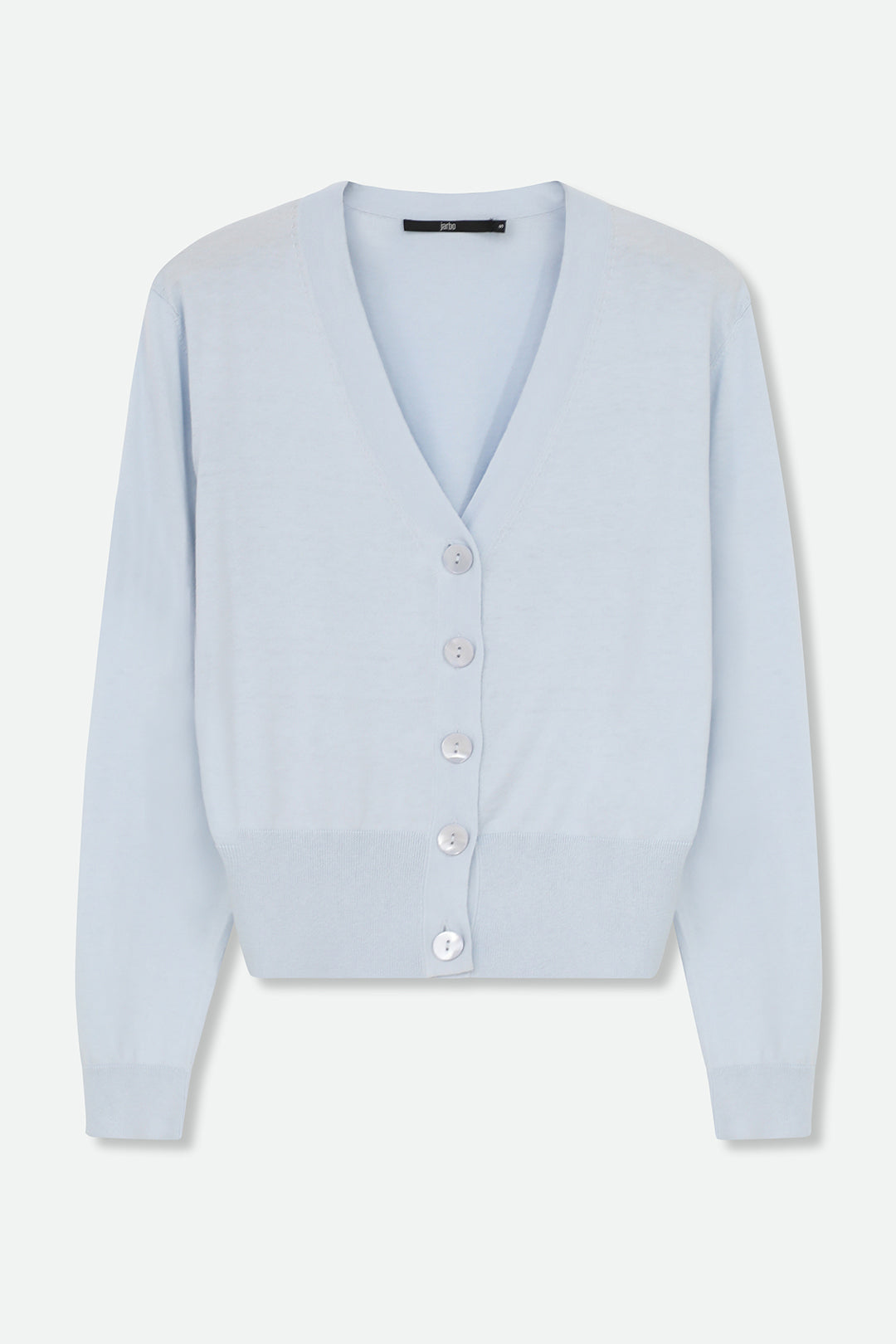 CALLI BUTTON CARDI FINE GAUGE ITALIAN SILK COTTON