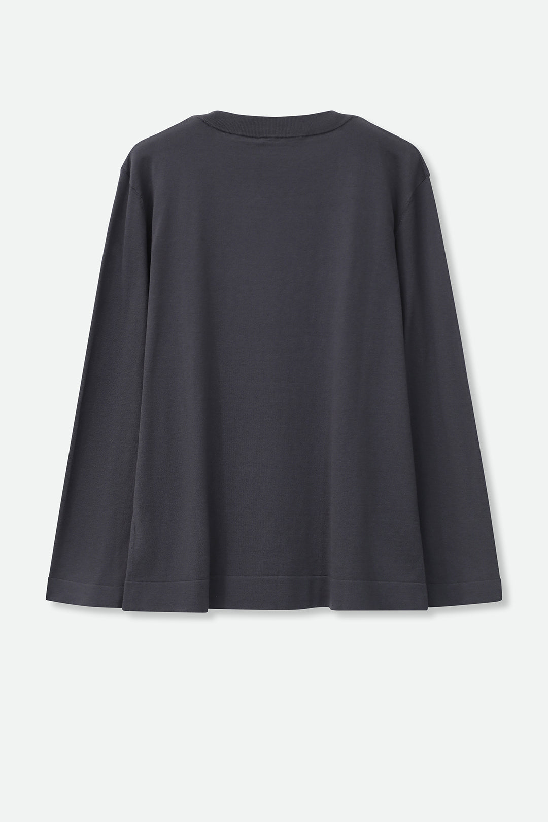 NICO LONG SLEEVE CREW IN FINE GAUGE ITALIAN SILK COTTON