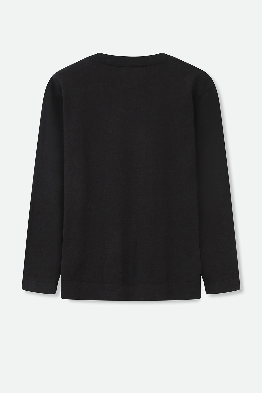 NICO LONG SLEEVE CREW IN FINE GAUGE ITALIAN SILK COTTON