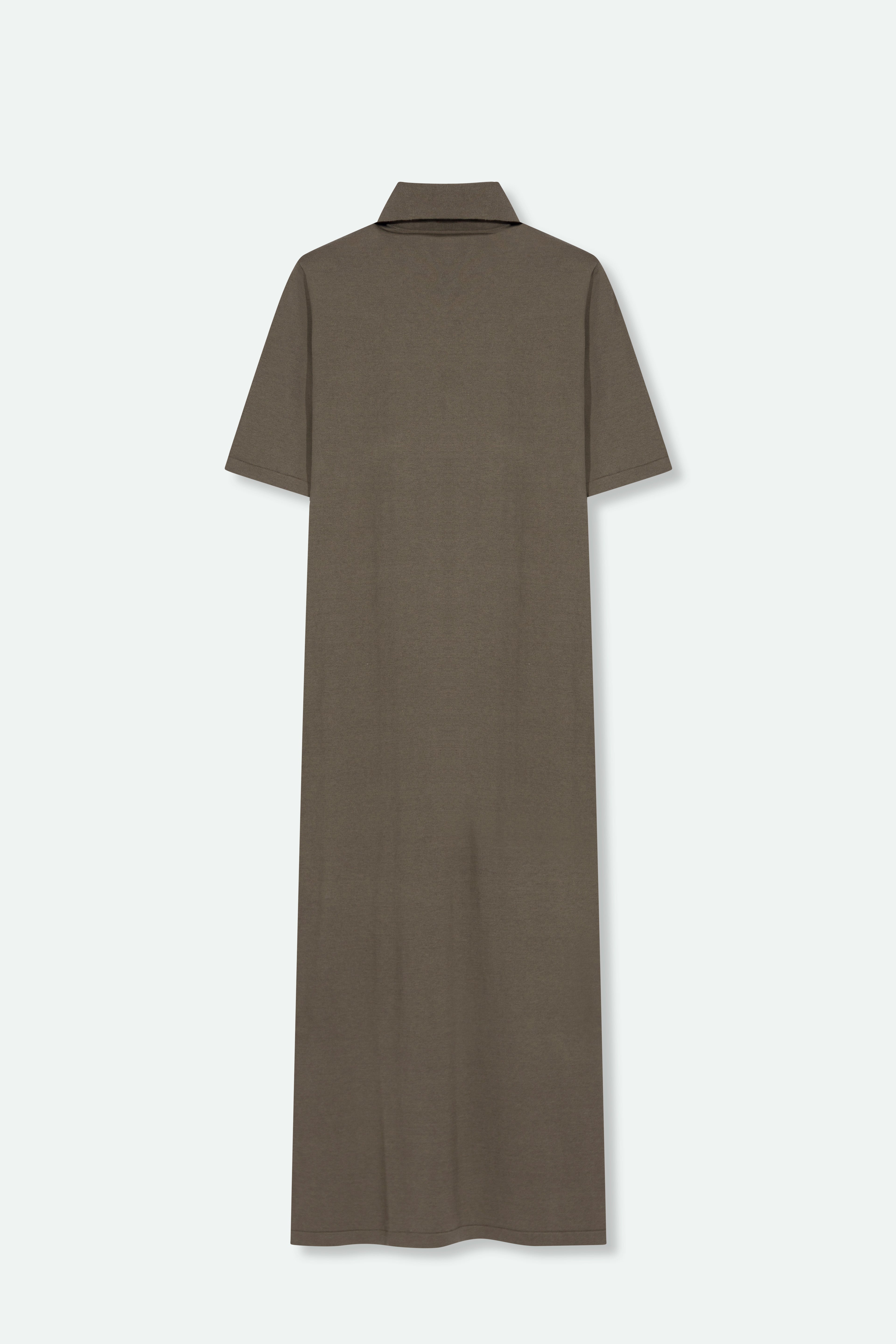 DYLAN POLO DRESS IN FINE GAUGE ITALIAN SILK COTTON