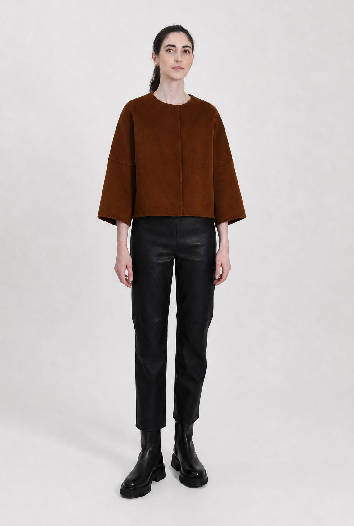 ADELAIDE SNAP JACKET IN DOUBLE FACE CASHMERE WOOL