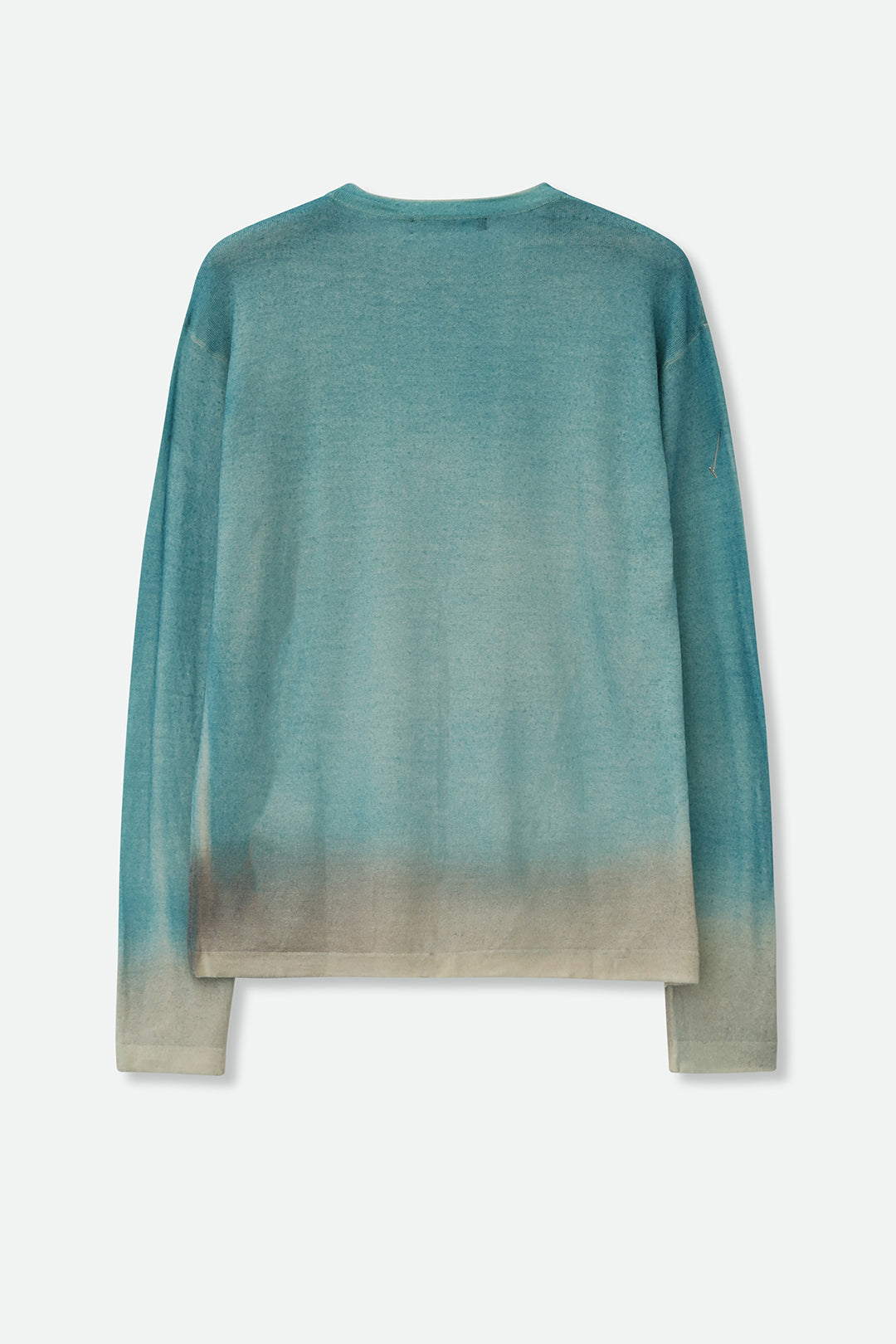 SHILOH CREW IN HAND-DYED CASHMERE SEAFOAM