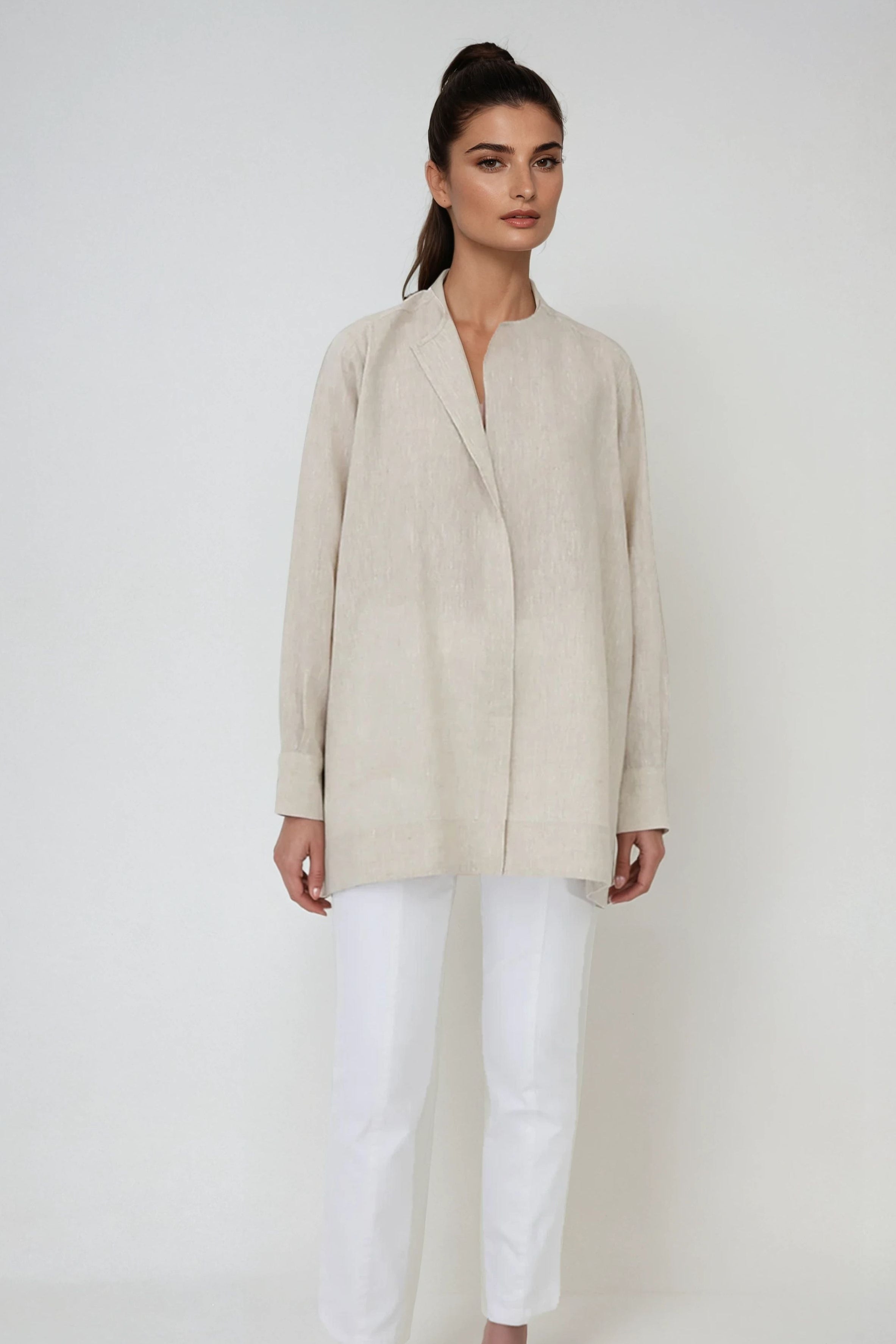 ILONA SHIRT IN PREMIUM ITALIAN LINEN FLAX