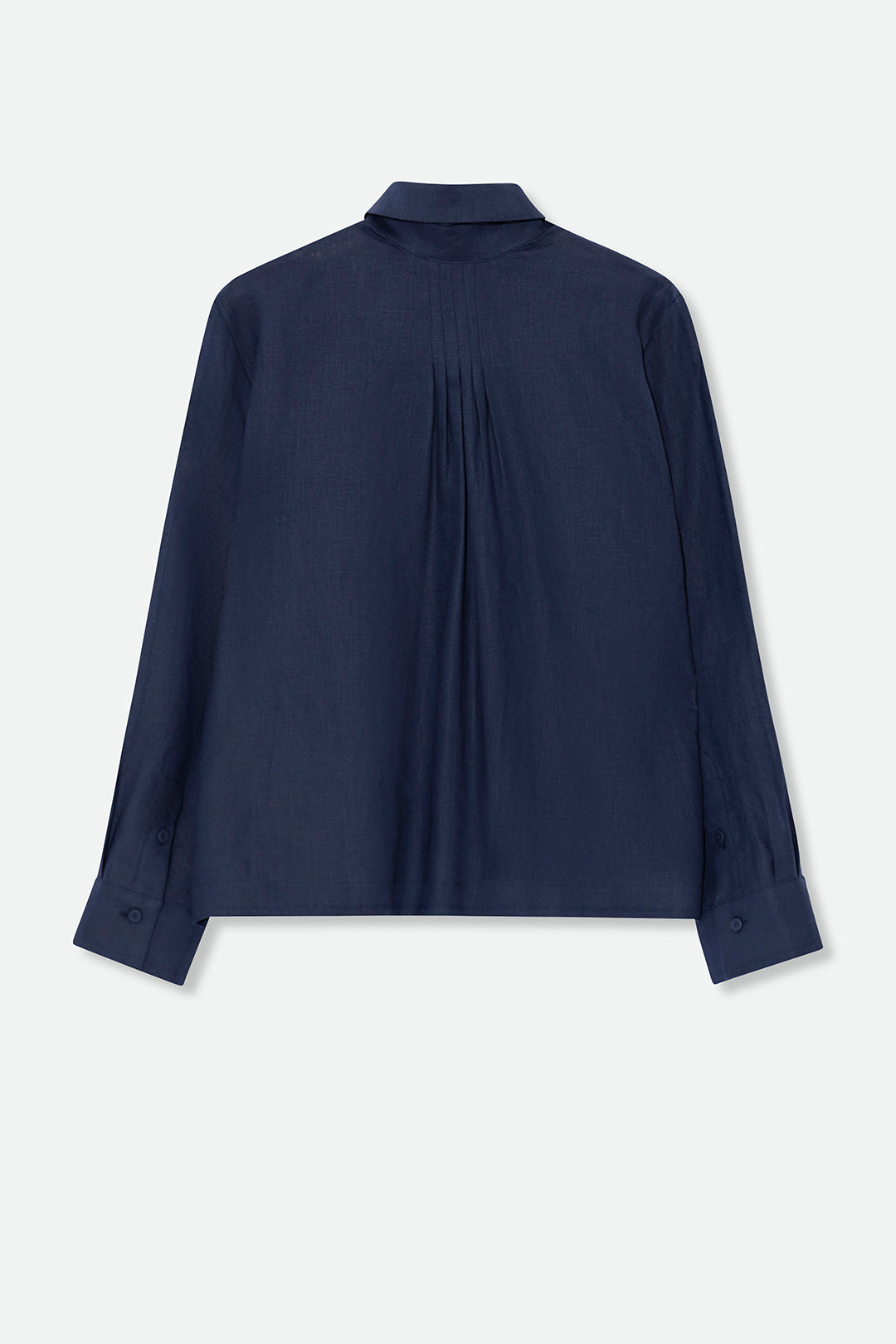 SIGNE BACK PLEATED SHIRT IN ITALIAN LINEN