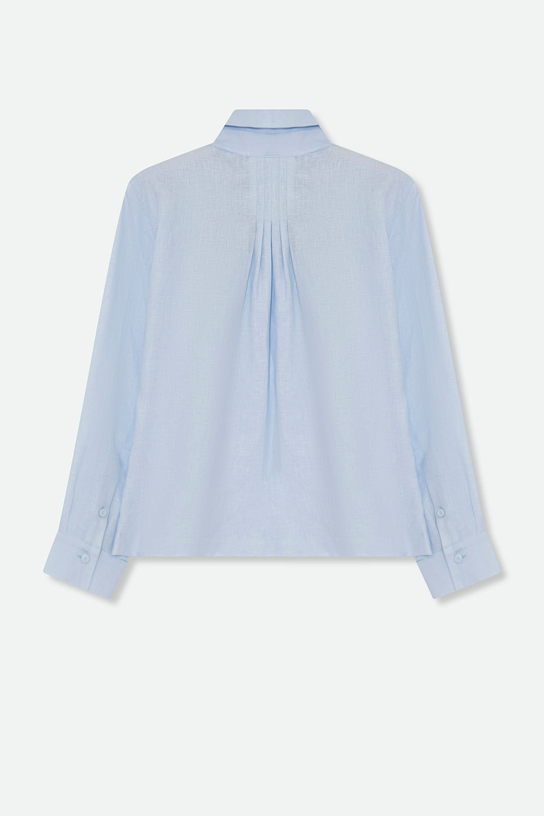 SIGNE BACK PLEATED SHIRT IN ITALIAN LINEN
