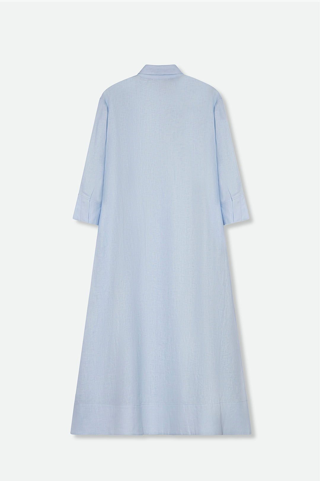 DANNI DRESS IN ITALIAN LINEN FRANCIA LIGHT BLUE