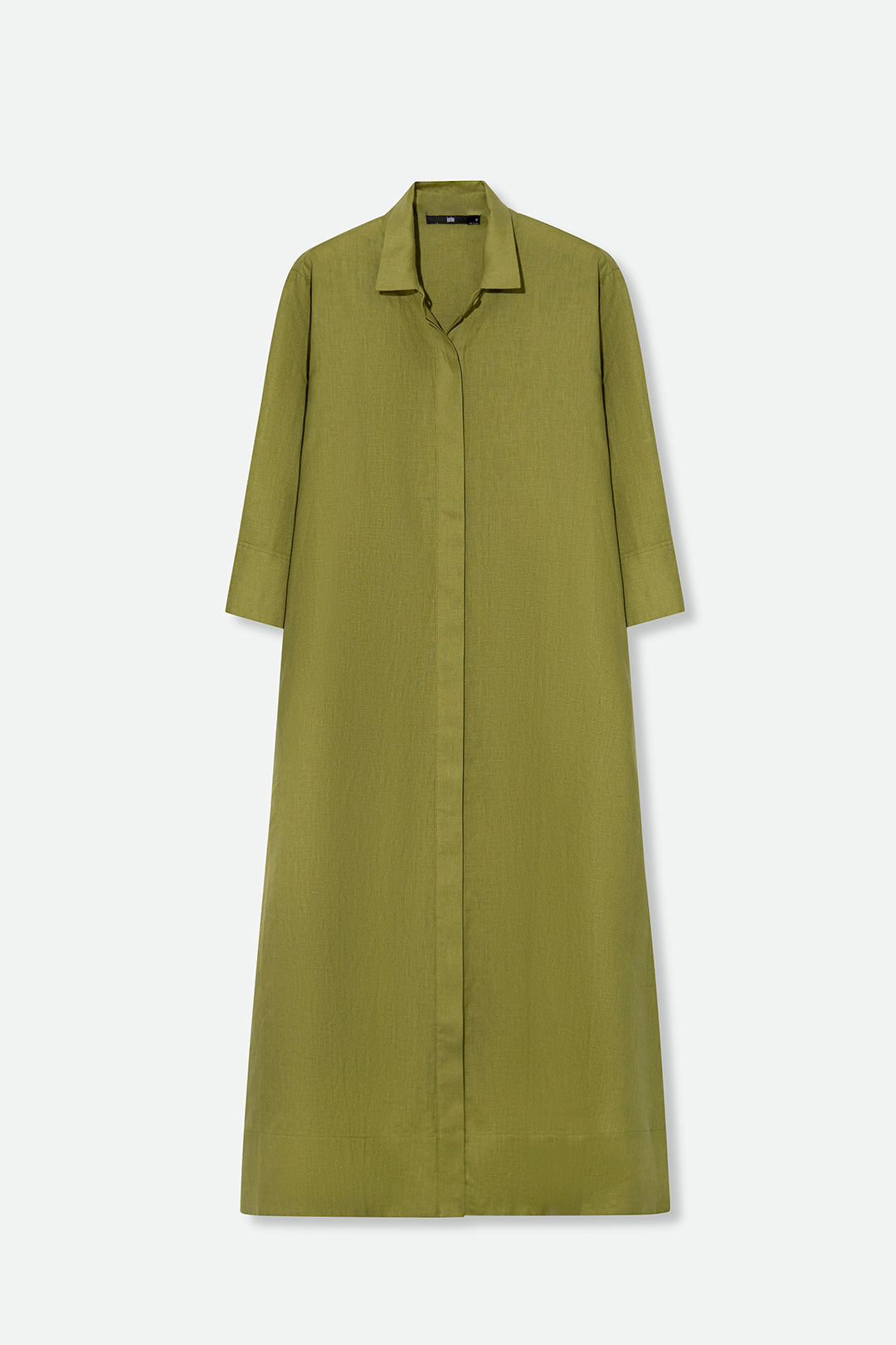 DANNI DRESS IN ITALIAN LINEN VERDE ARIA