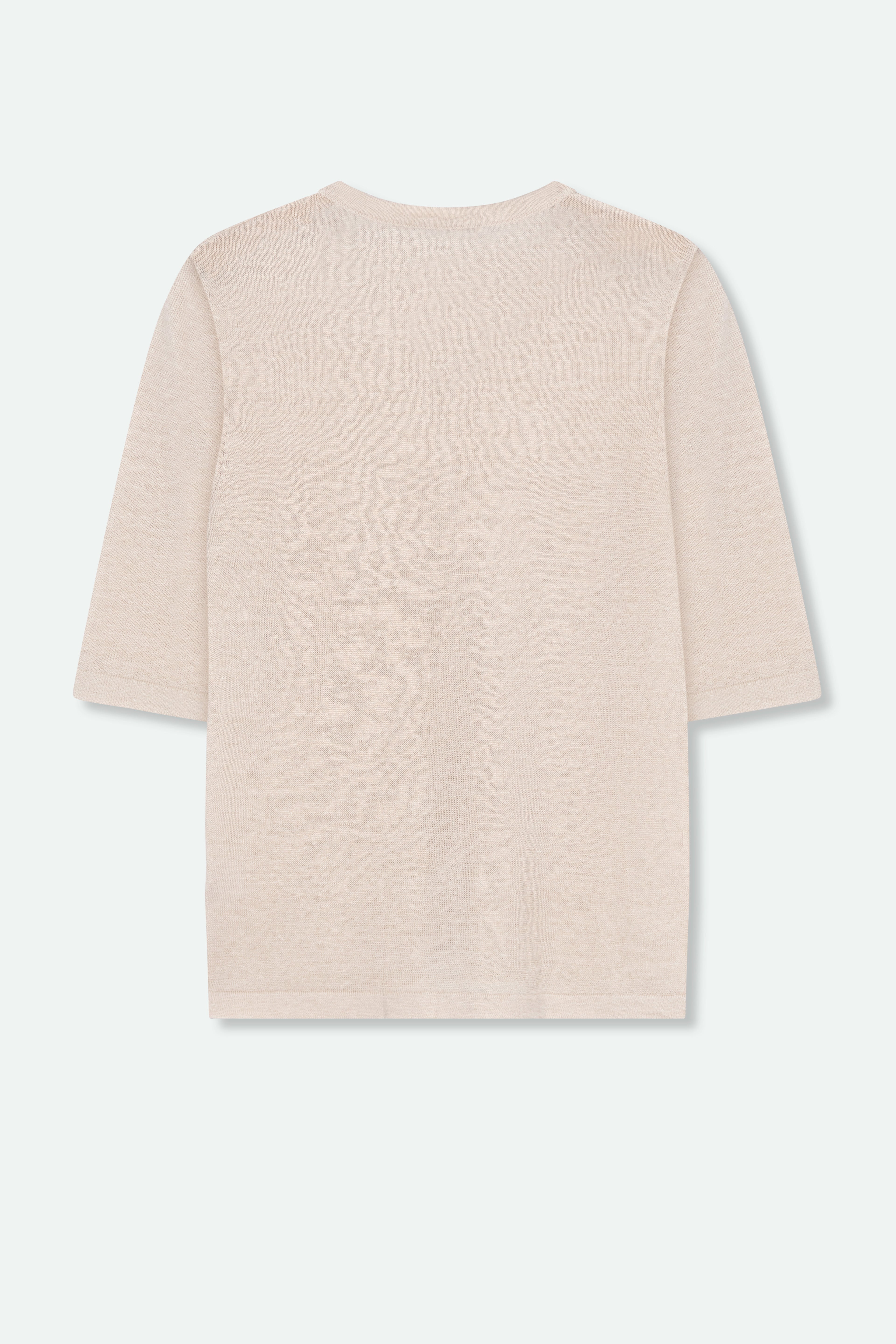 VERO V-NECK IN FINGE GAUGE ITALIAN LINEN KNIT