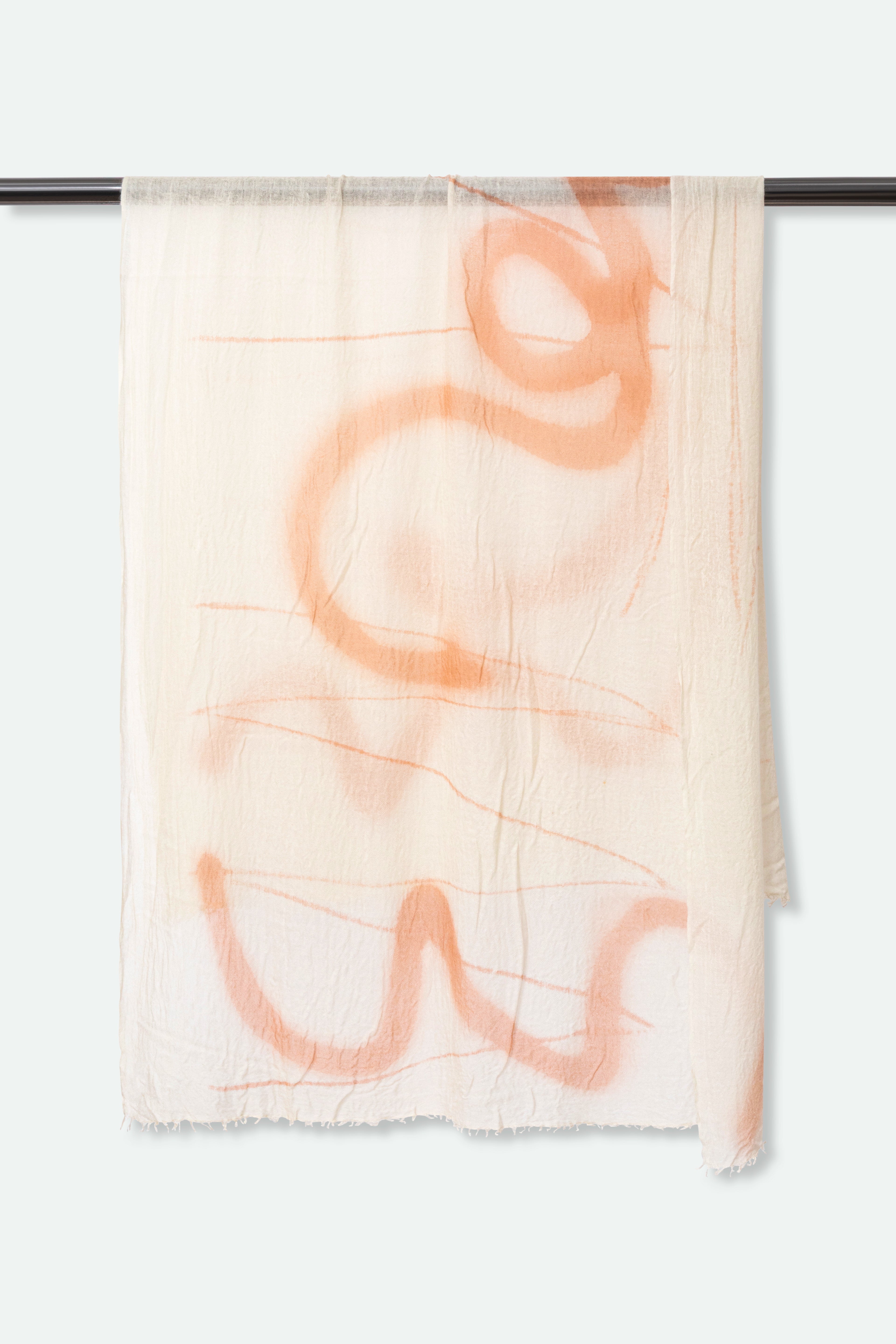 SCARABOCCHIO ROSA SCARF IN HAND DYED CASHMERE