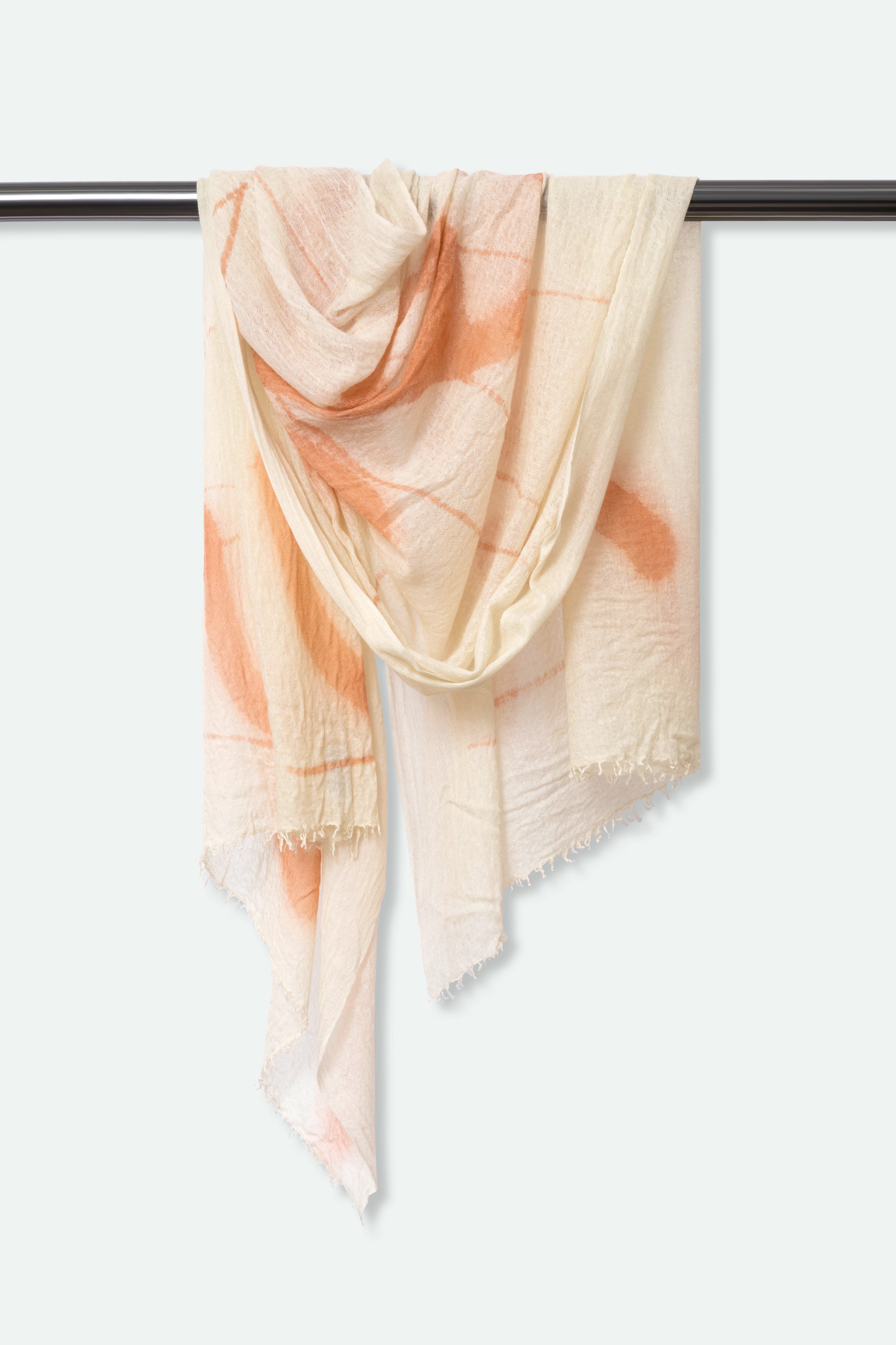 SCARABOCCHIO ROSA SCARF IN HAND DYED CASHMERE