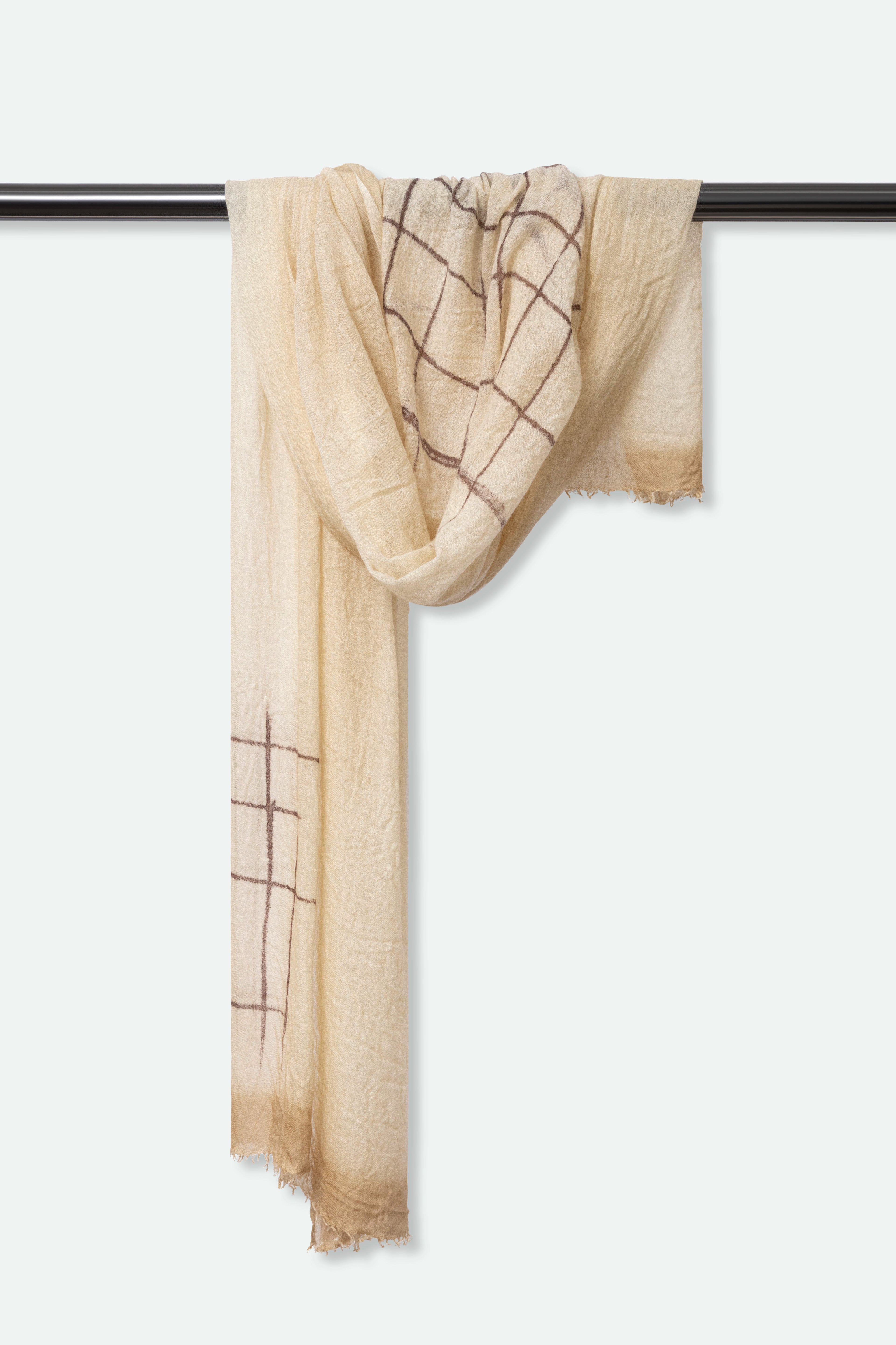 DISEGNO SCARF IN HAND DYED CASHMERE