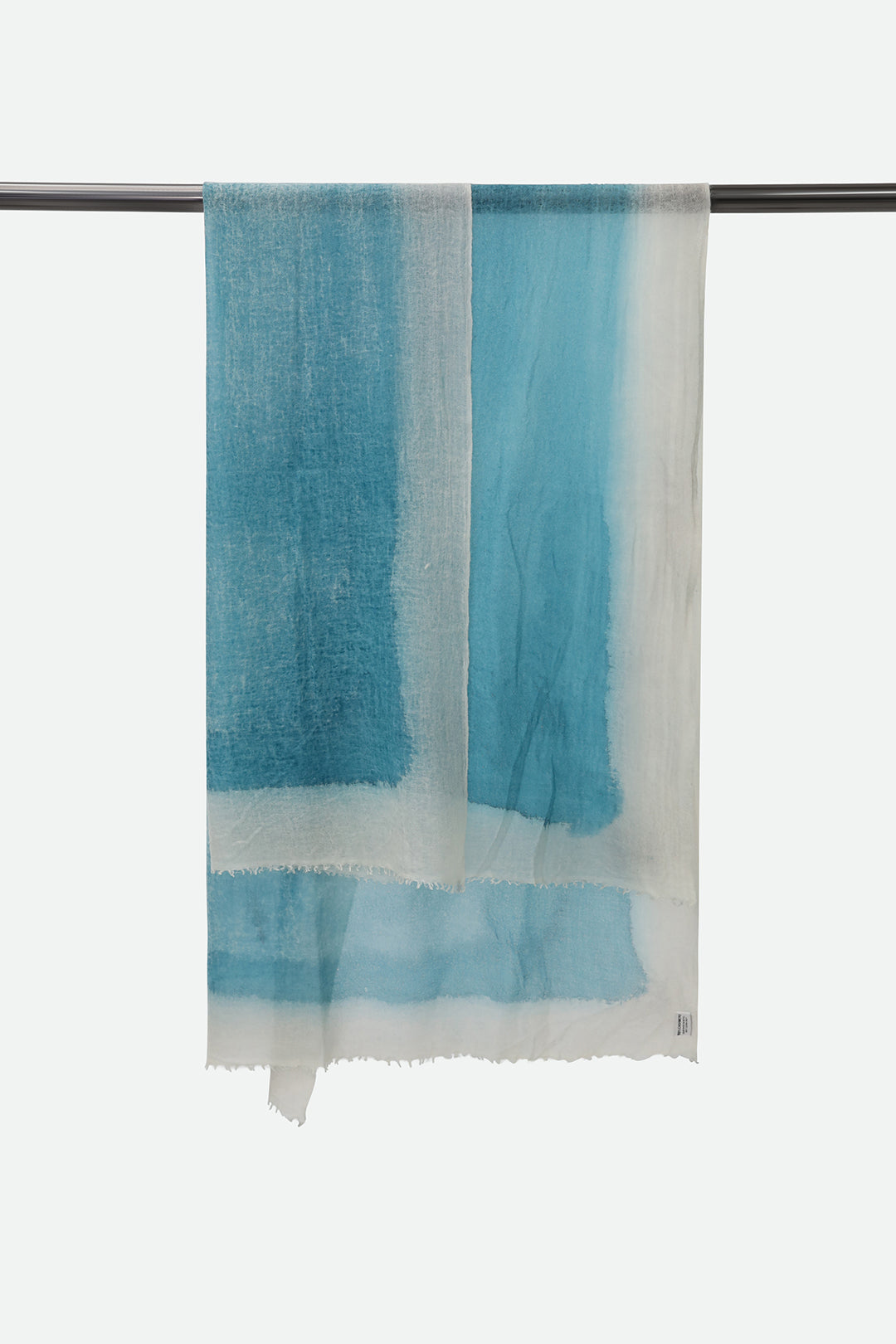 SCARF IN HAND DYED CASHMERE SEAFOAM