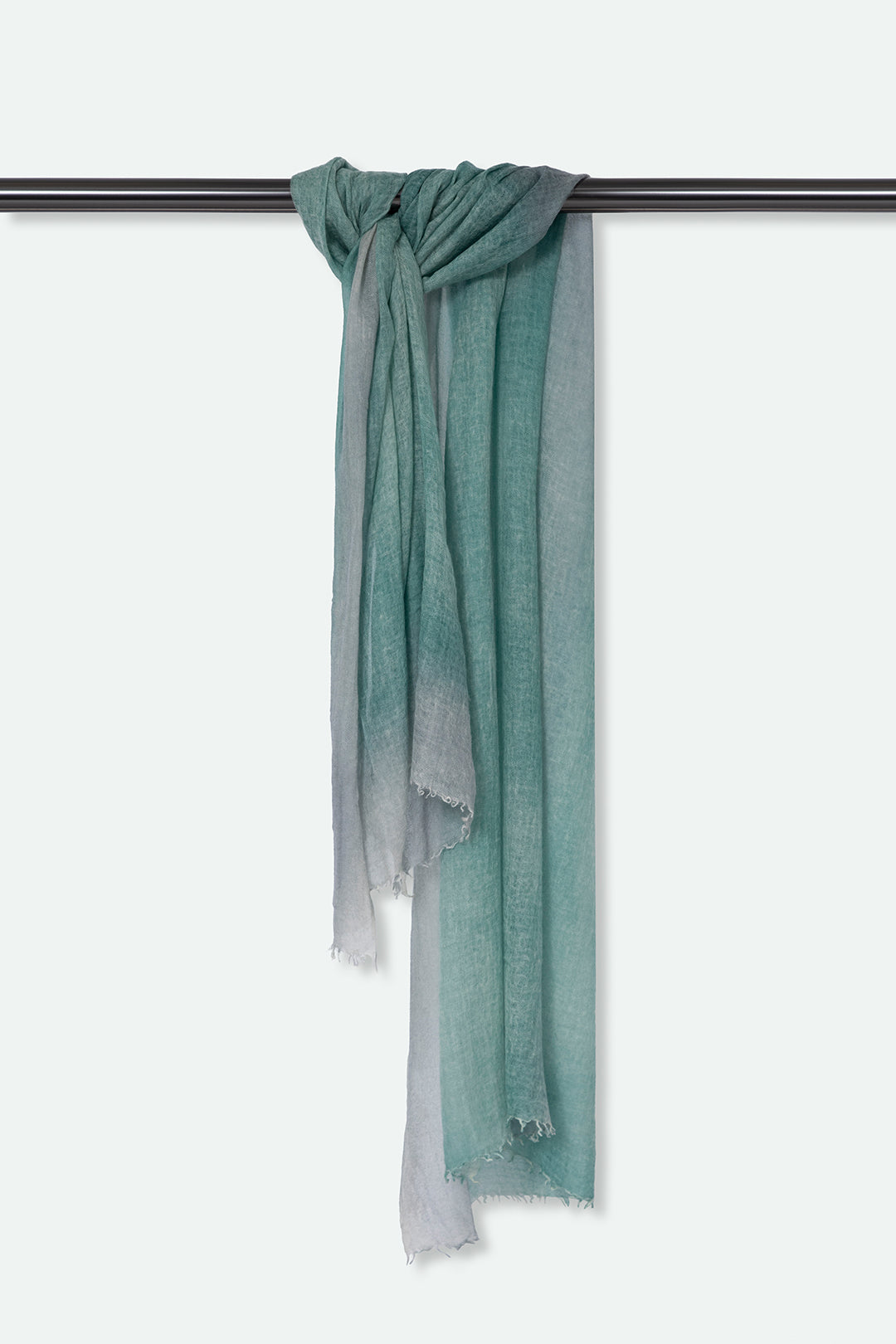 AQUA WASH SCARF IN HAND DYED CASHMERE