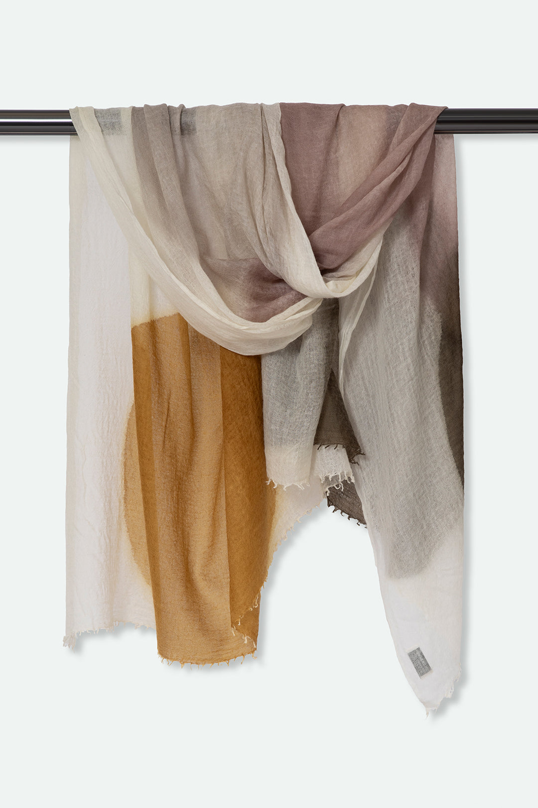 MOSAIC SCARF IN HAND DYED CASHMERE