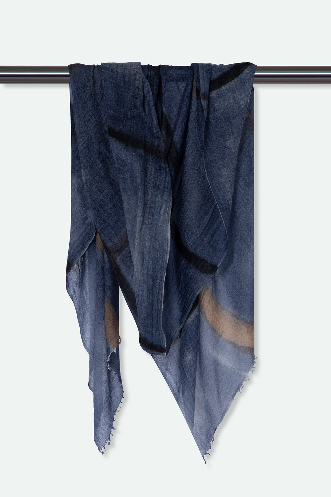 NOIR SCARF IN HAND DYED CASHMERE