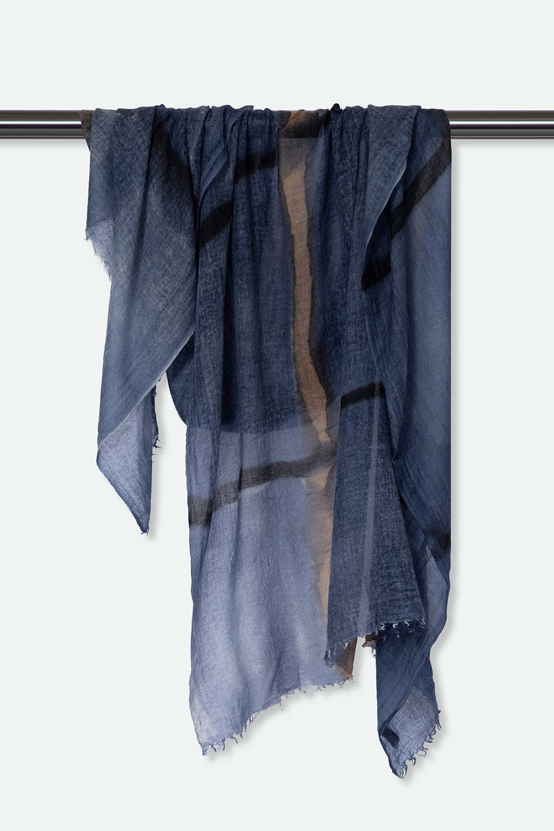 NOIR SCARF IN HAND DYED CASHMERE