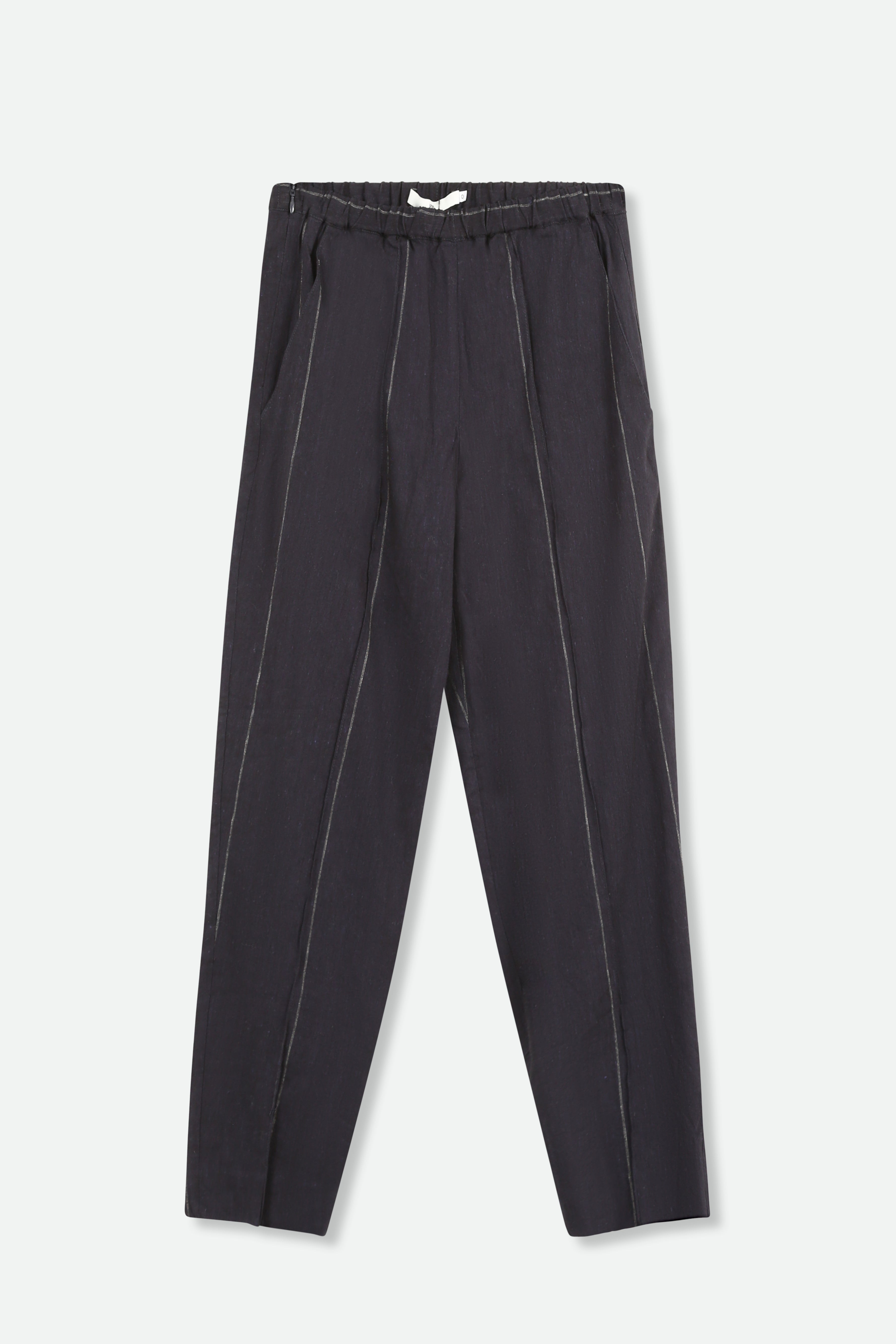 JANICE PANT IN LINEN-COTTON STRETCH