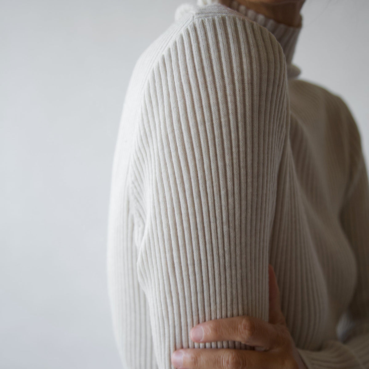 STRATO RIBBED TURTLENECK IN FINE MERINO