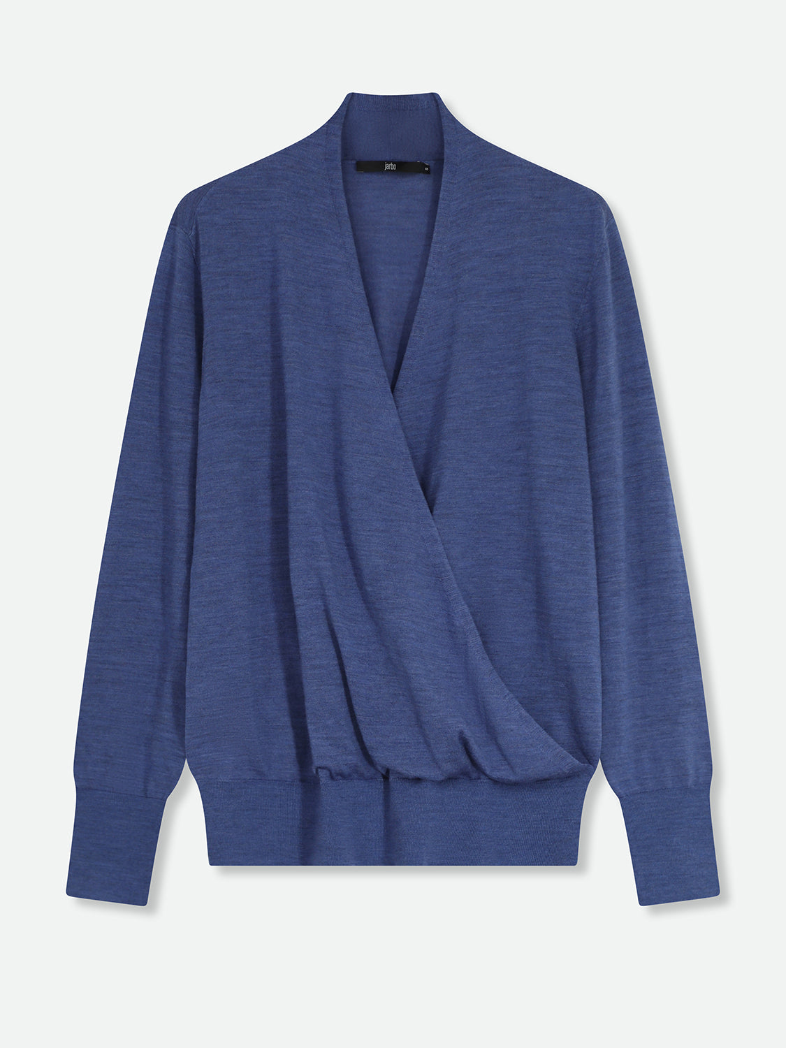 TORY FINE MERINO SURPLICE WRAP TOP