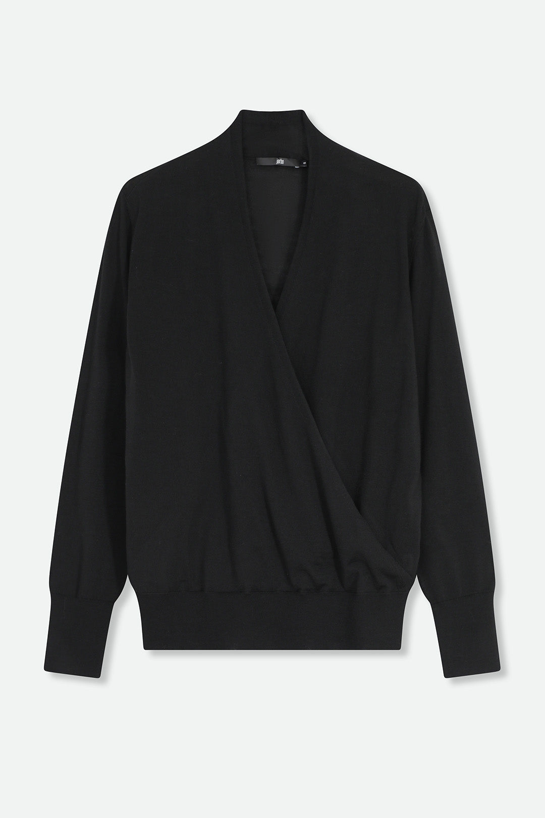 TORY FINE MERINO SURPLICE WRAP TOP