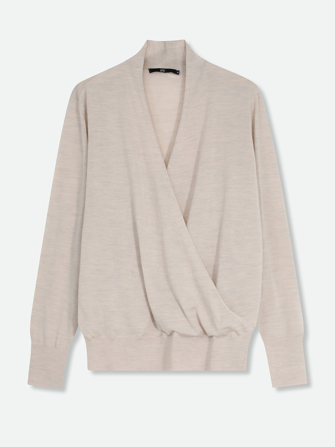 TORY FINE MERINO SURPLICE WRAP TOP