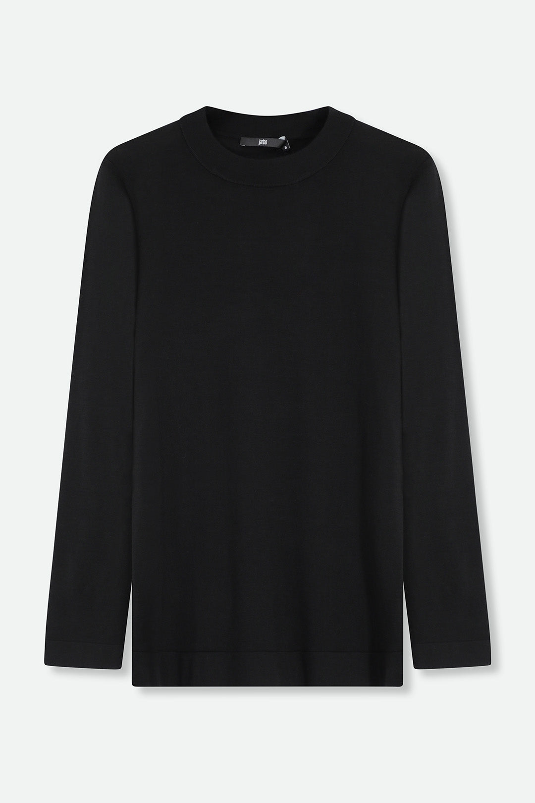 MILA LONG SLEEVE CREW WITH SCARF IN FINE MERINO