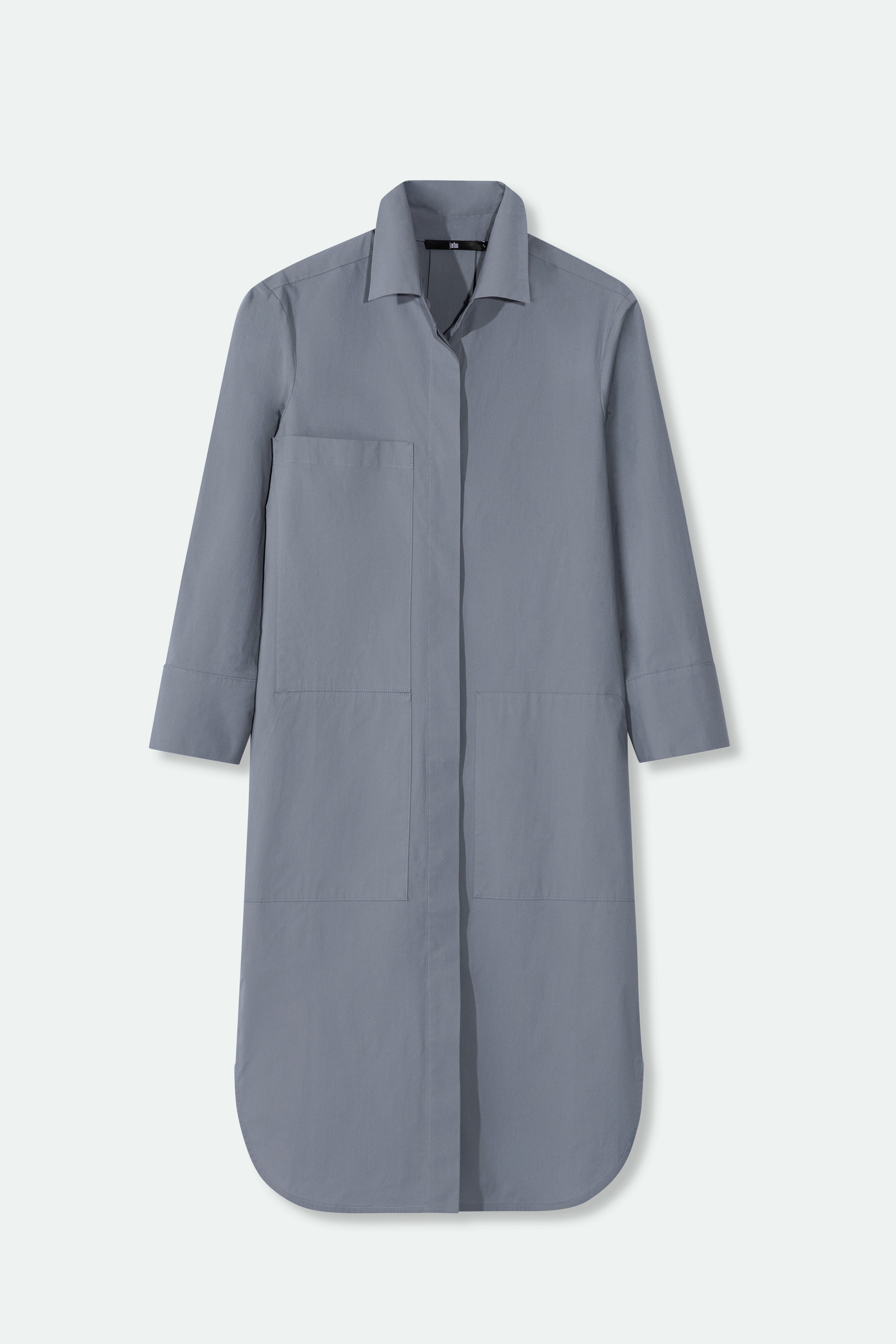 DORIAN DRESS IN ITALIAN FINE STRETCH COTTON