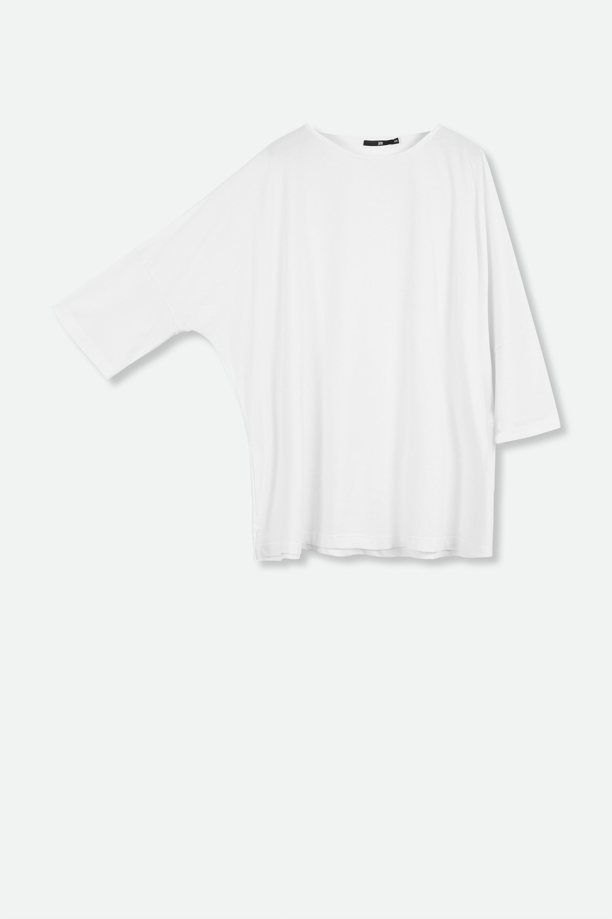 RAYA BOATNECK OVERSIZED TUNIC IN ITALIAN COTTON JERSEY