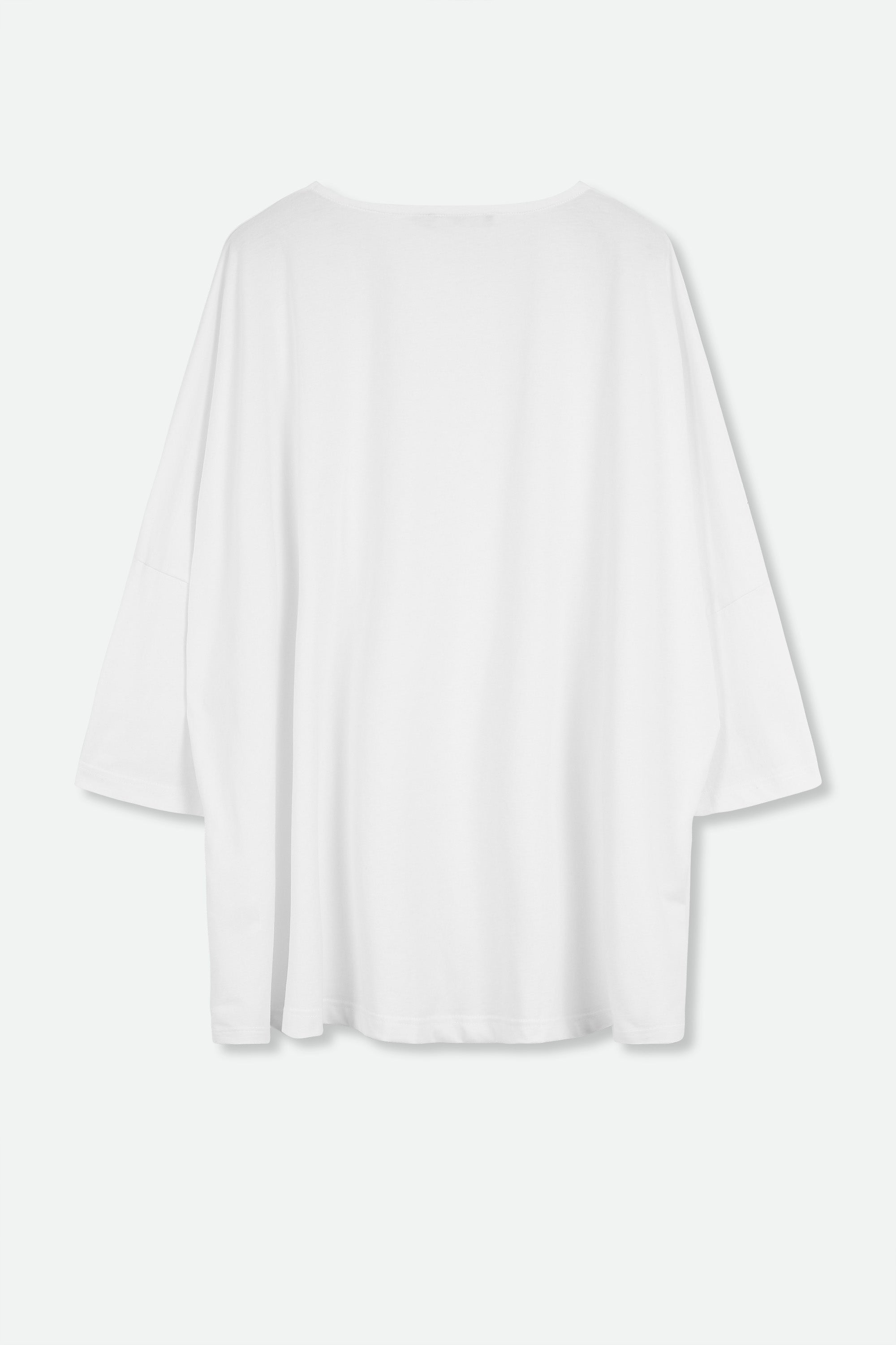 RAYA BOATNECK OVERSIZED TUNIC IN ITALIAN COTTON JERSEY