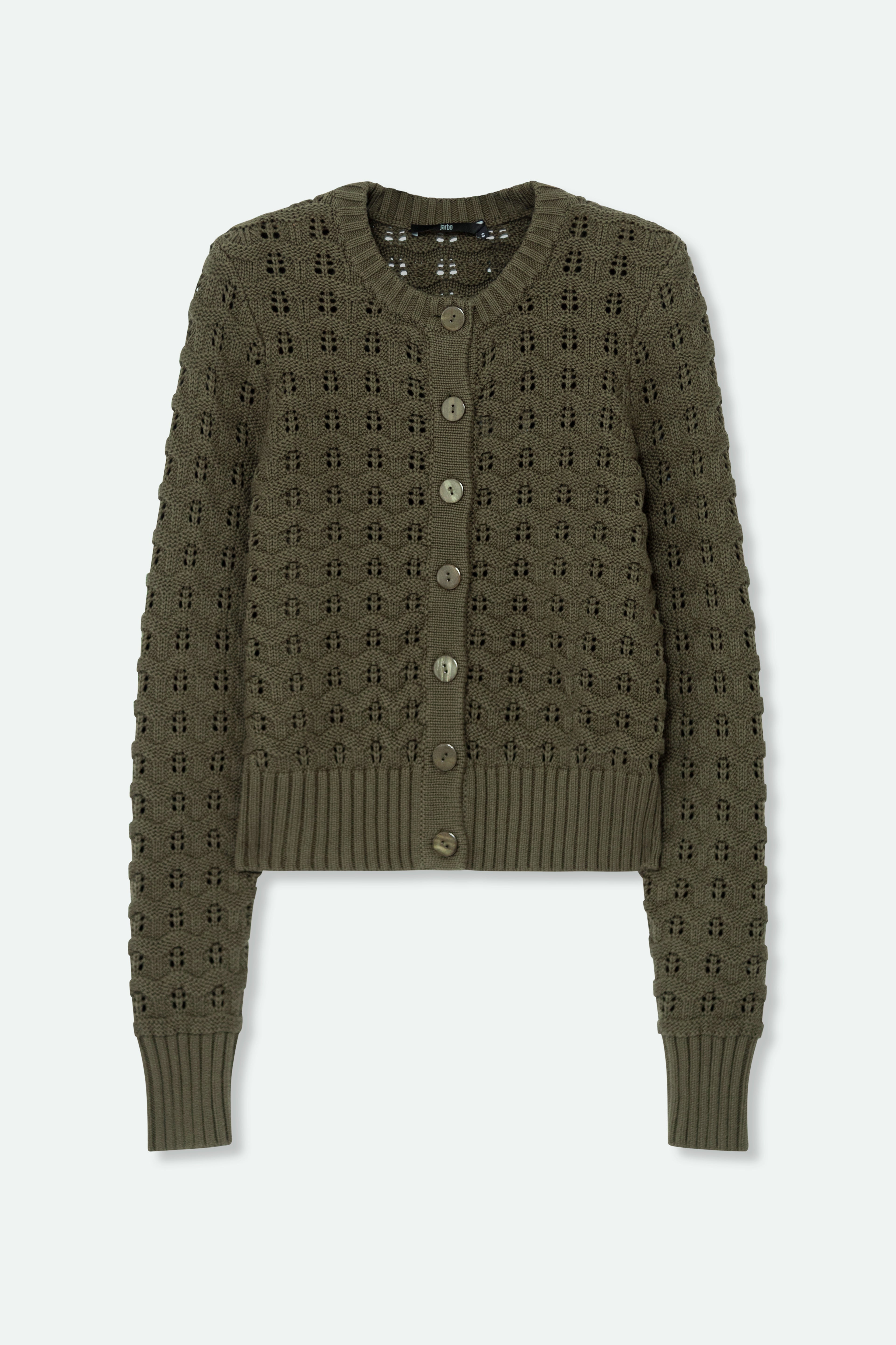 QUINN CARDIGAN IN ITALIAN COTTON KNIT