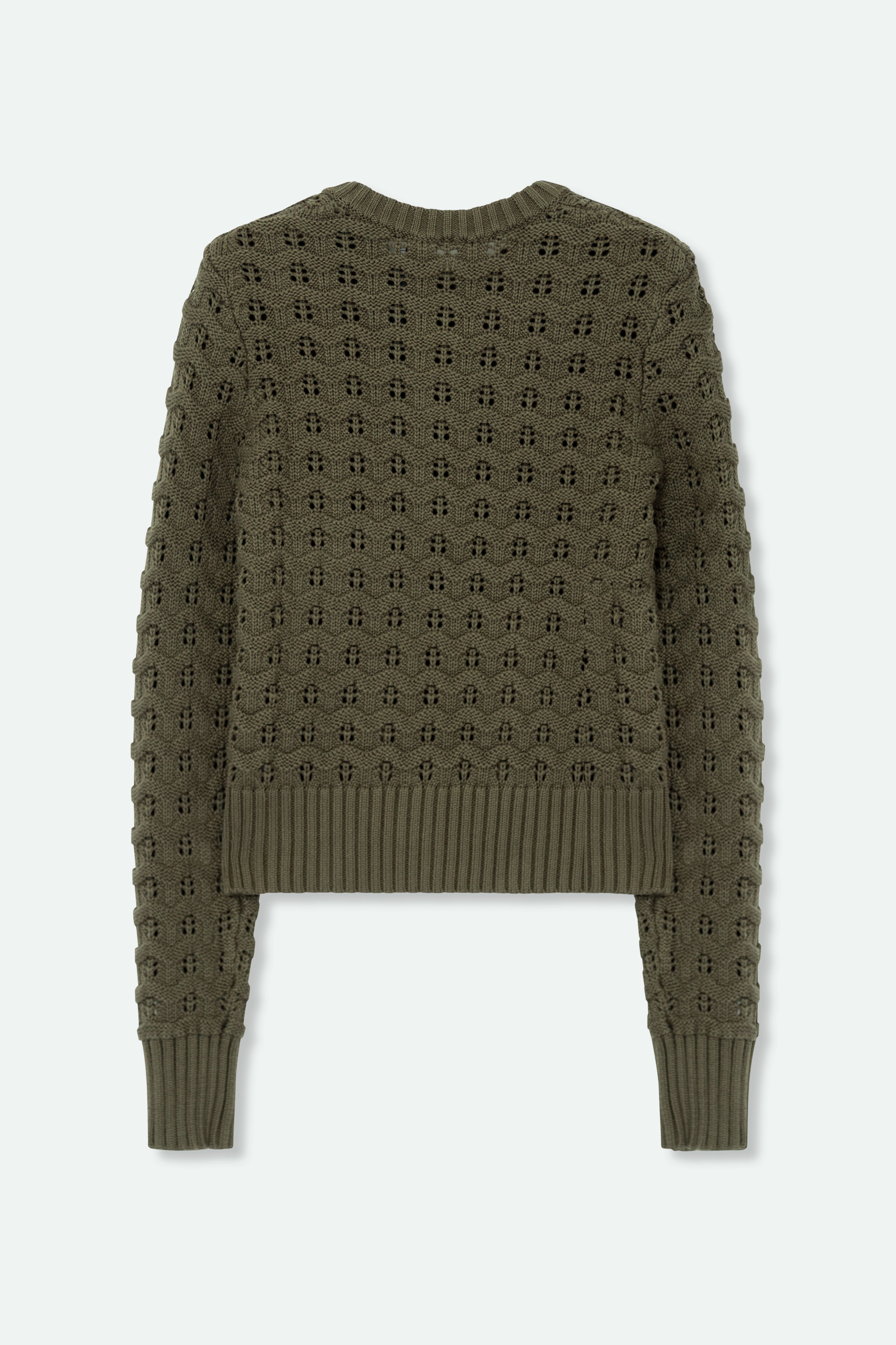 QUINN CARDIGAN IN ITALIAN COTTON KNIT