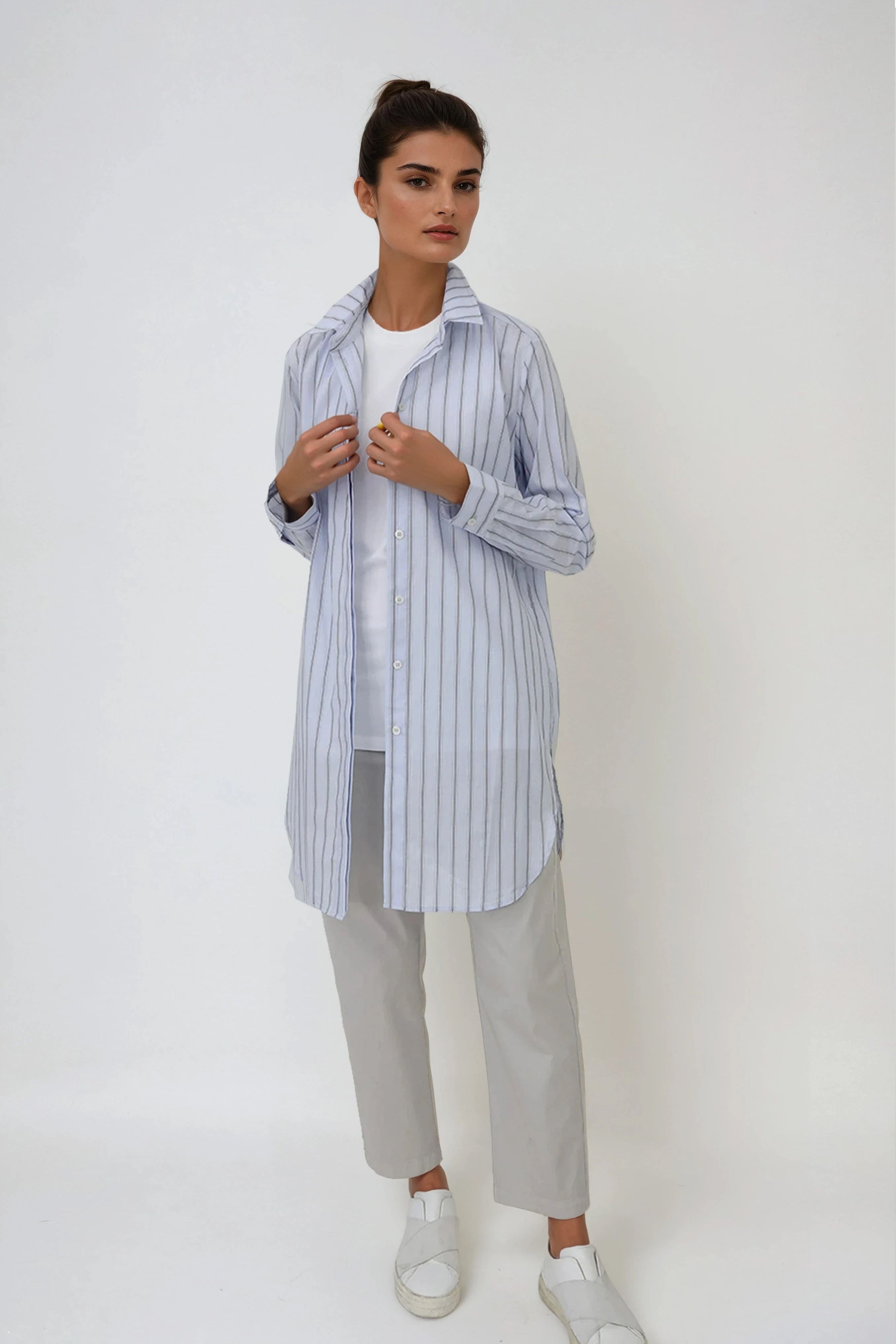 GRETTA SHIRT IN 100% ITALIAN COTTON
