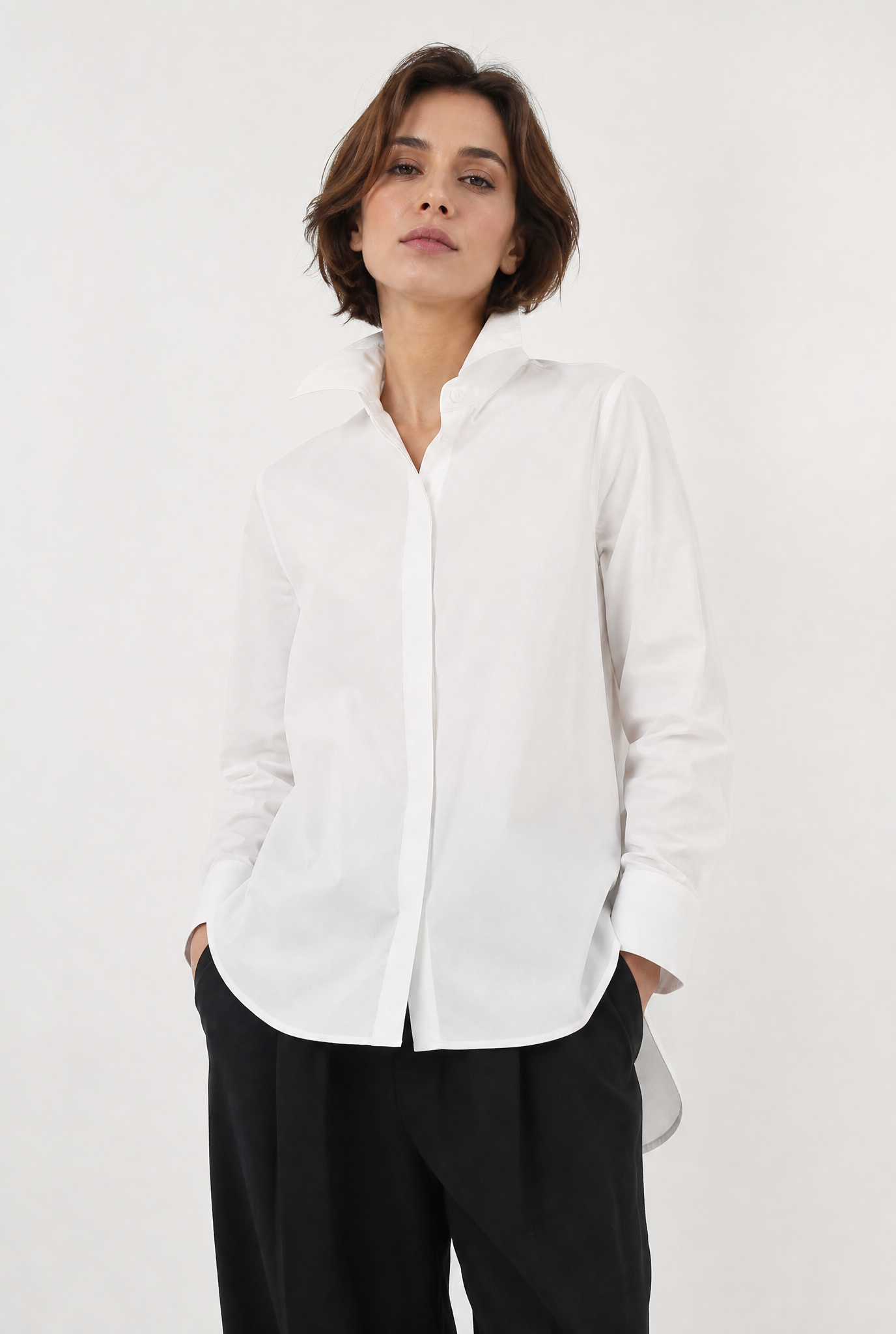 THE CLASSIC SHIRT IN ITALIAN COTTON STRETCH