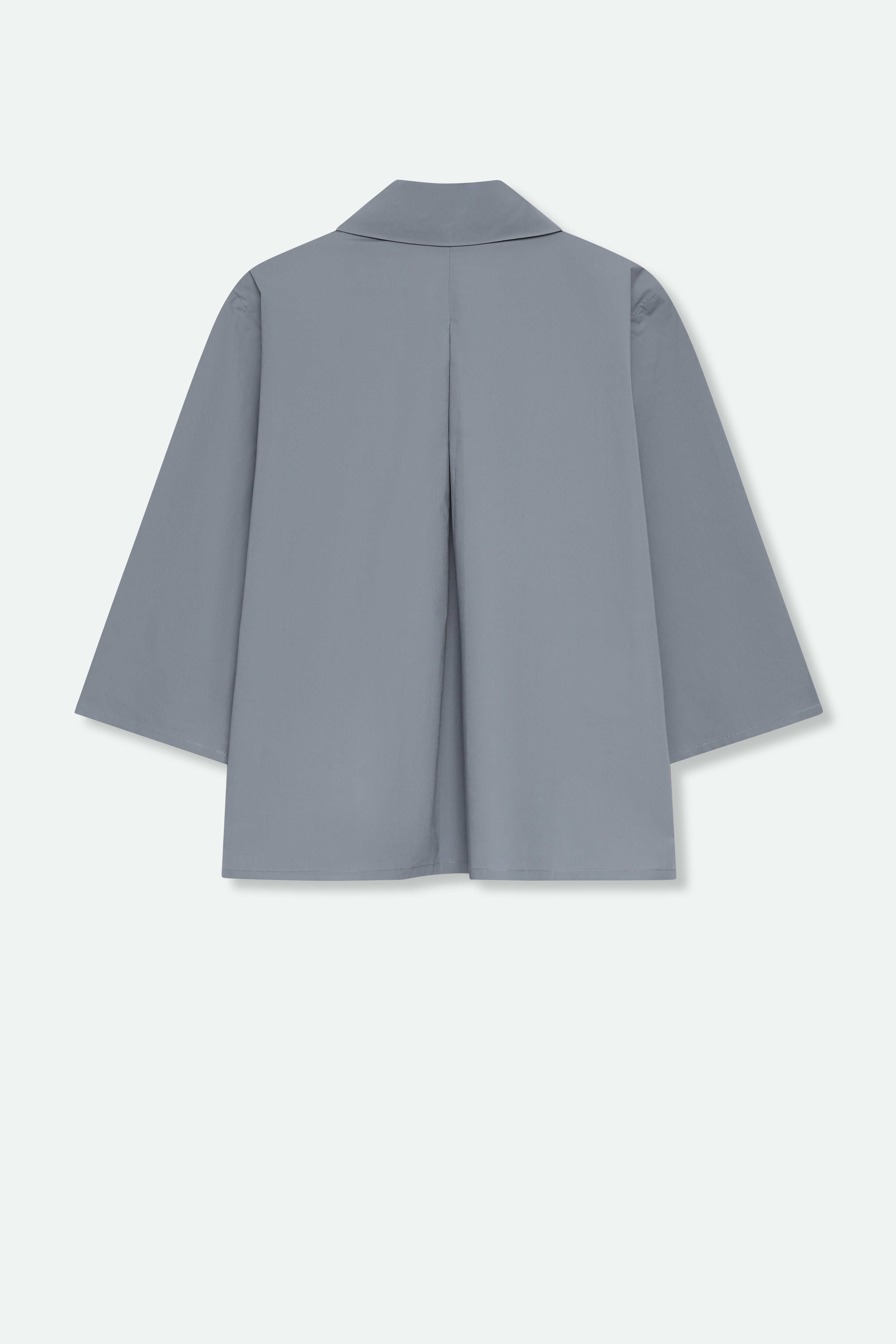 CESARE CAMP SHIRT IN ITALIAN FINE STRETCH COTTON