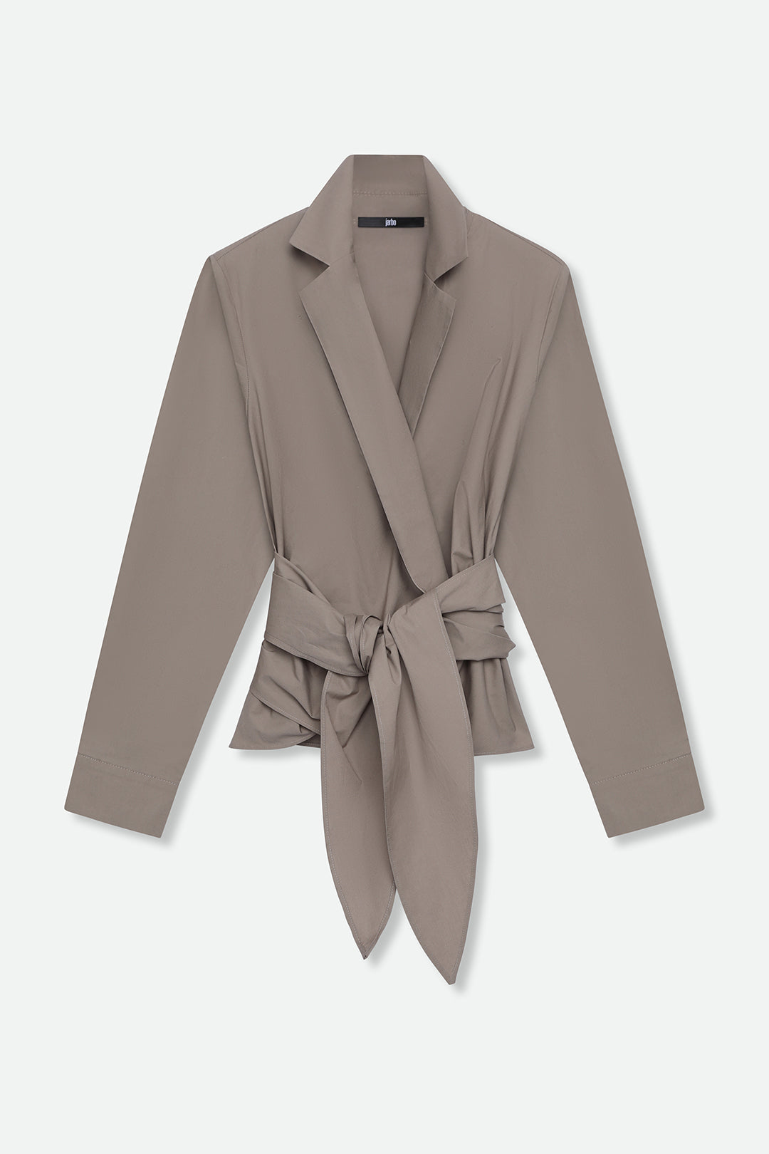 TORINO WRAP SHIRT IN ITALIAN FINE STRETCH COTTON