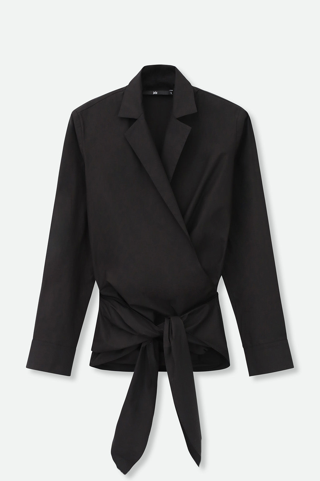 TORINO WRAP SHIRT IN ITALIAN COTTON STRETCH