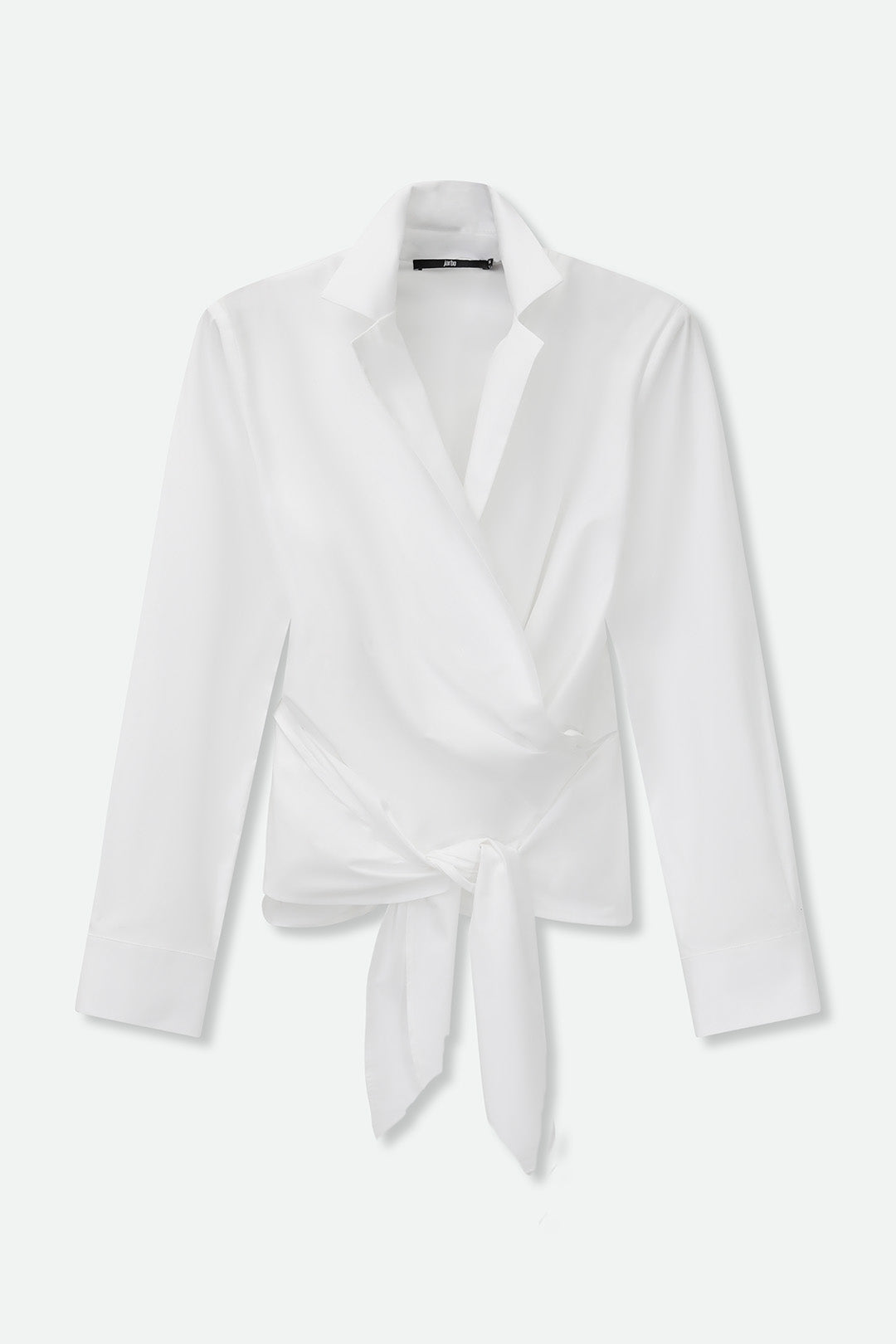 TORINO WRAP SHIRT IN ITALIAN COTTON STRETCH