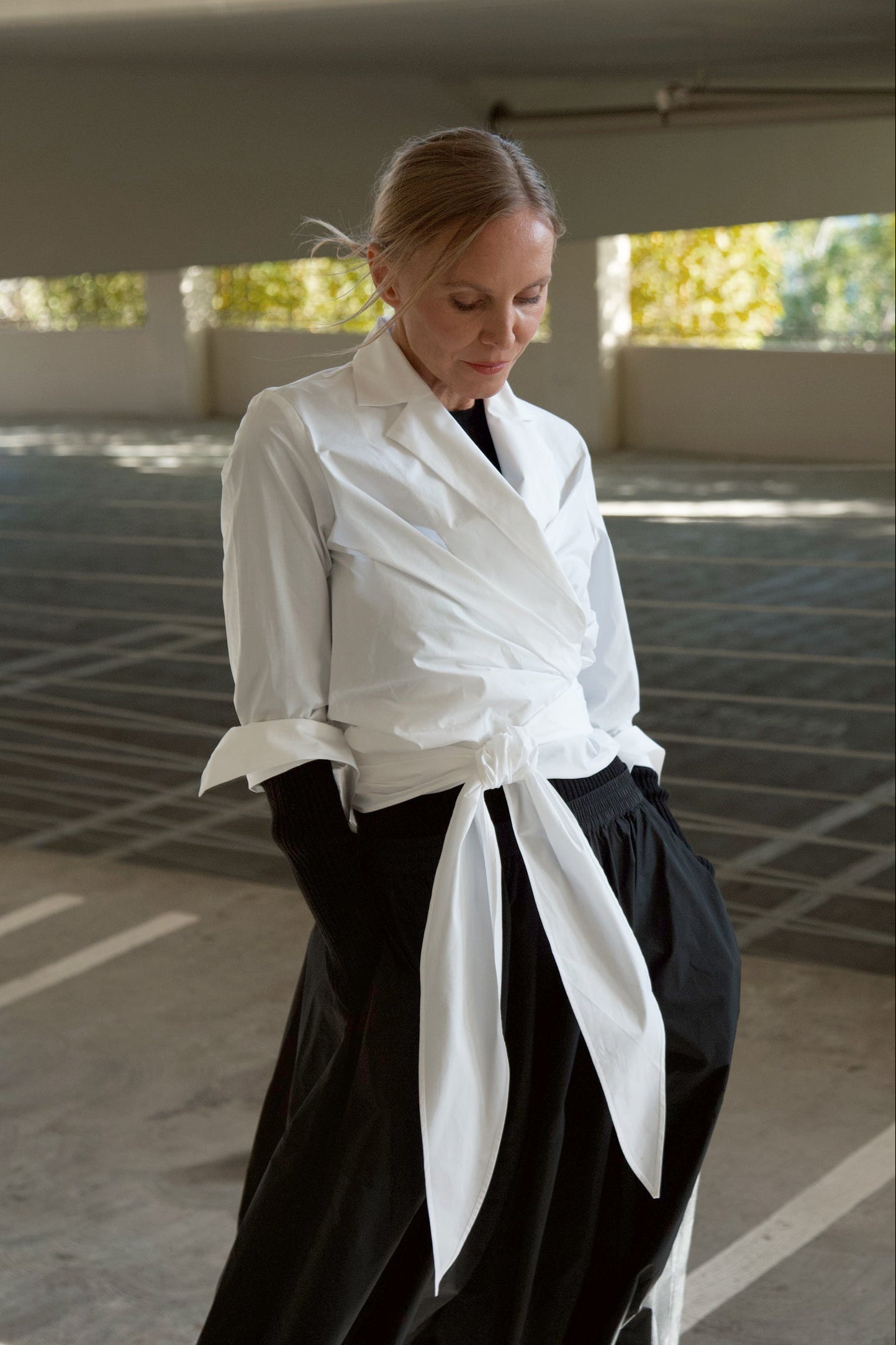 TORINO WRAP SHIRT IN ITALIAN FINE STRETCH COTTON