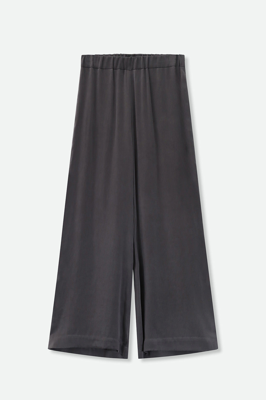 PALMETTO WIDE LEG PANT IN GARMET-DYED SILK CHARMEUSE