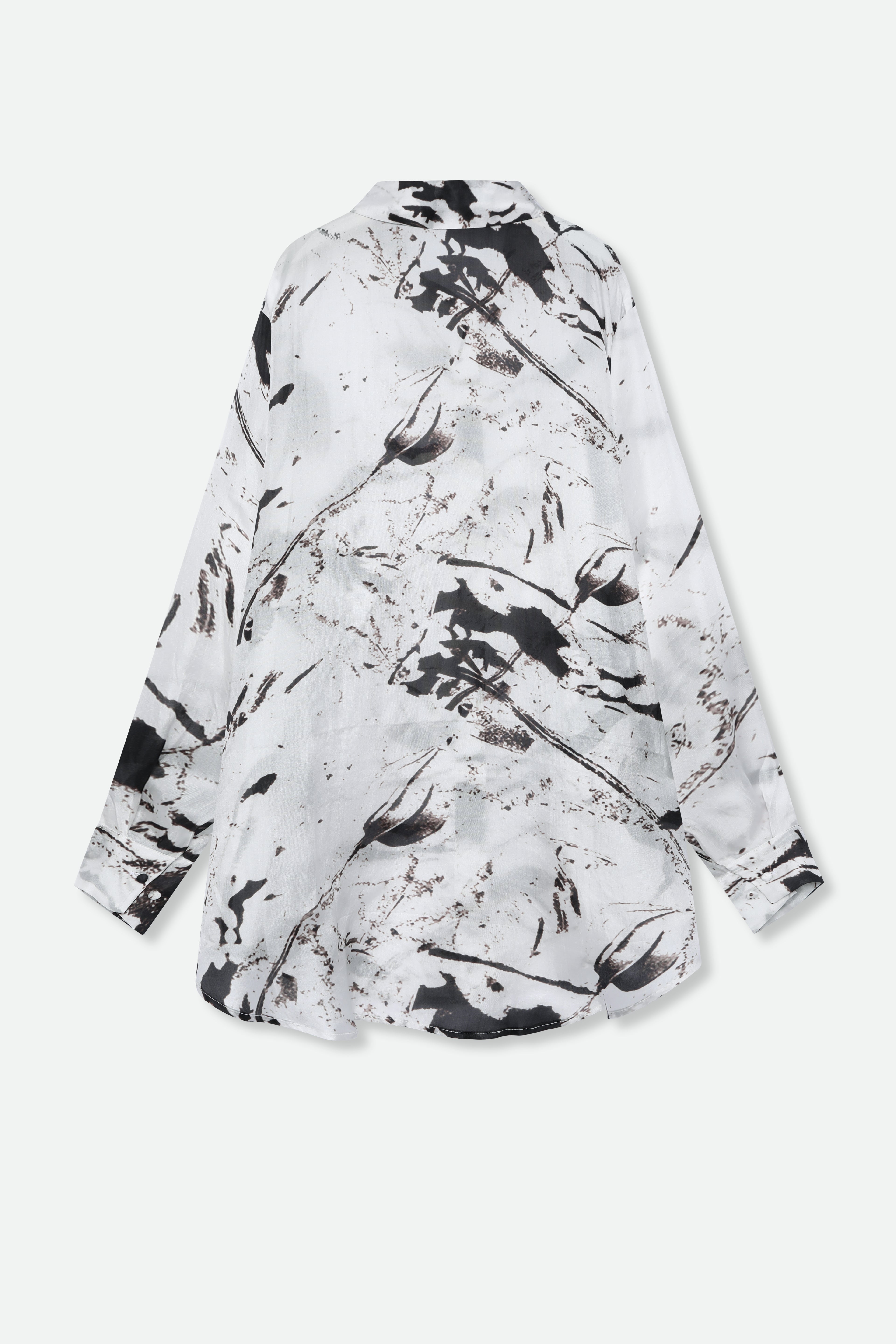 ZURI ONE-SIZE TUNIC IN ITALIAN SILK TRACE OF SPRING