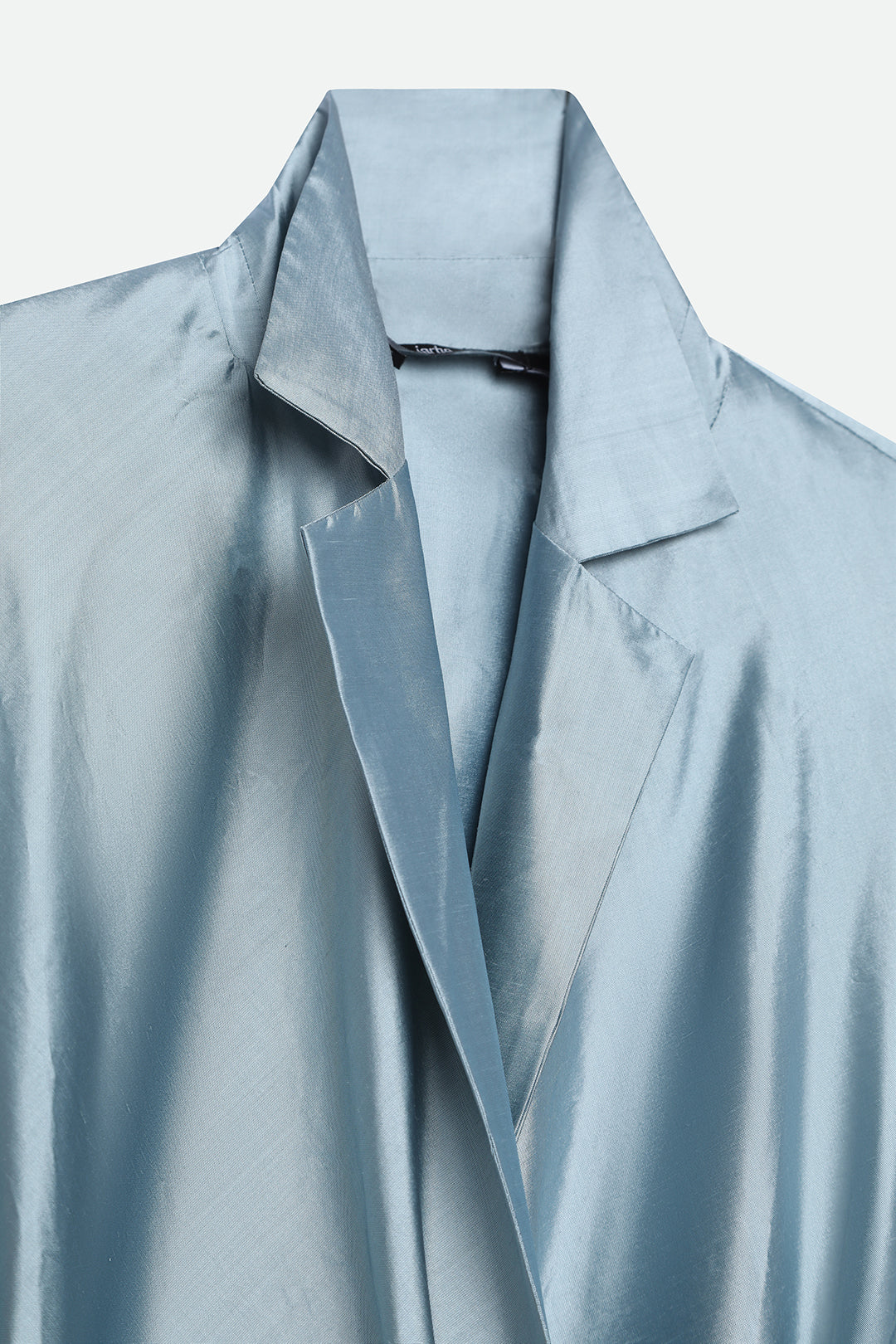 TORINO WRAP SHIRT IN DUPIONI SILK