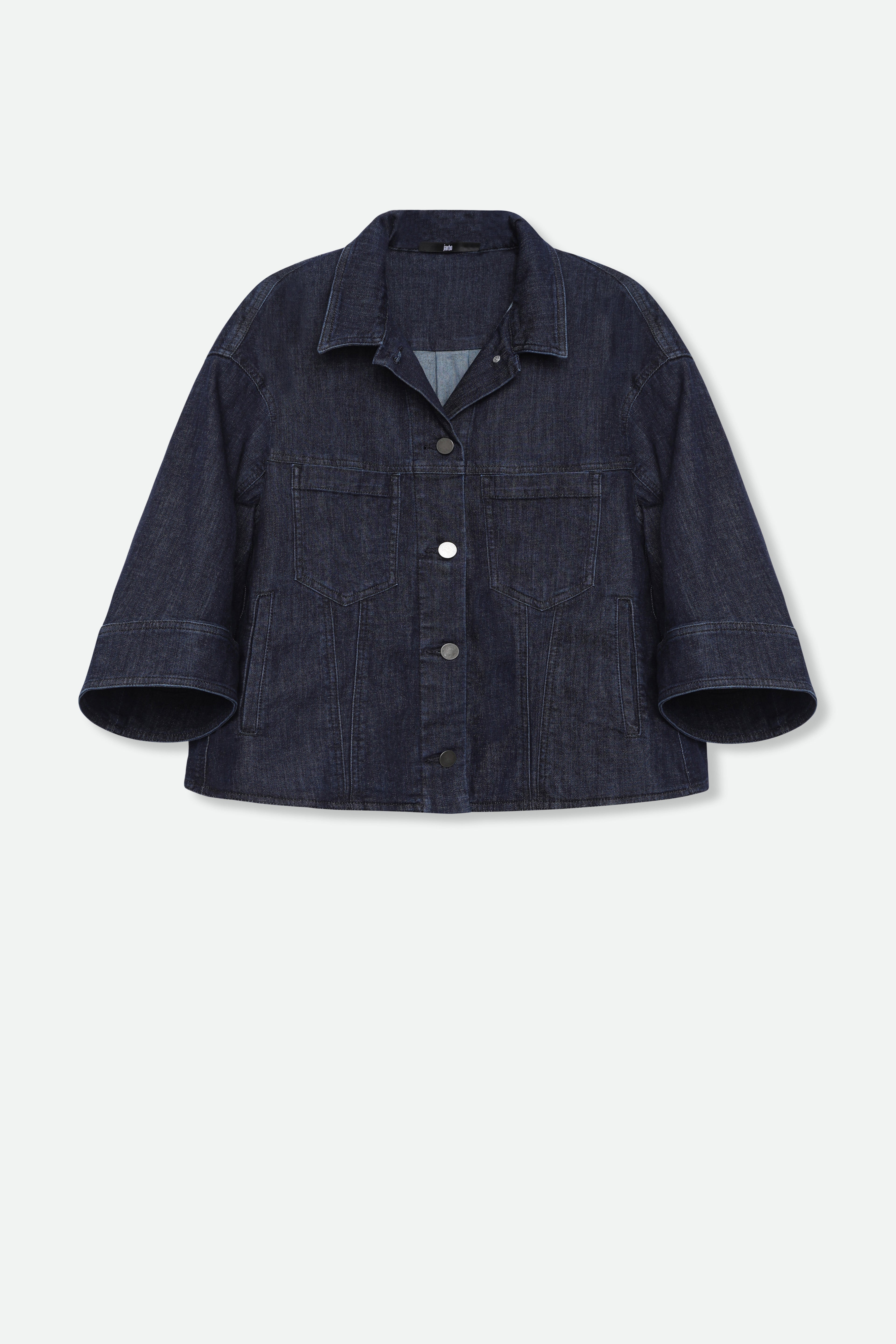 VENETO DENIM JACKET IN ORGANIC ITALIAN DENIM STRETCH