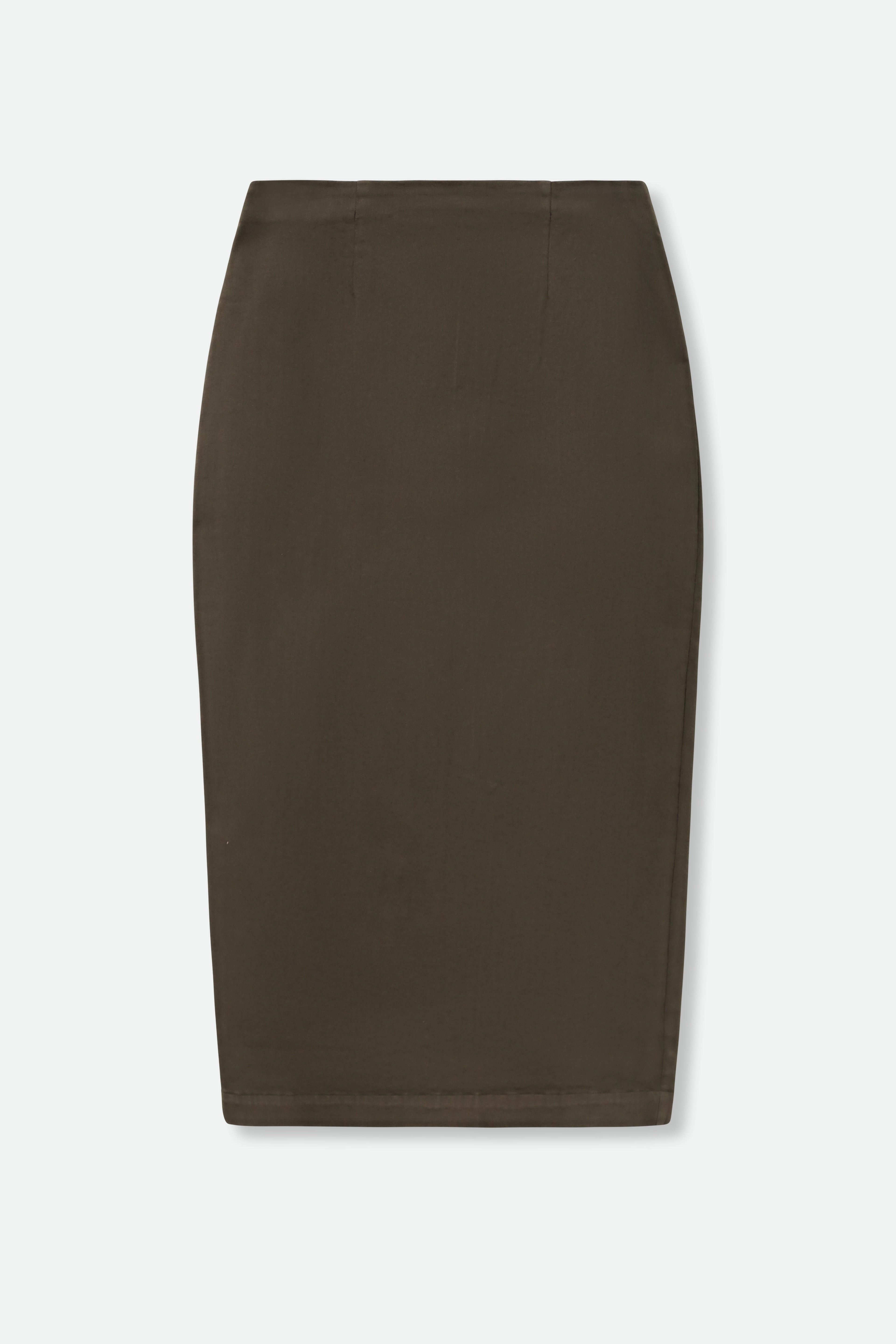 LAUREN SKIRT IN GARMENT-DYED ITALIAN STRETCH DENIM