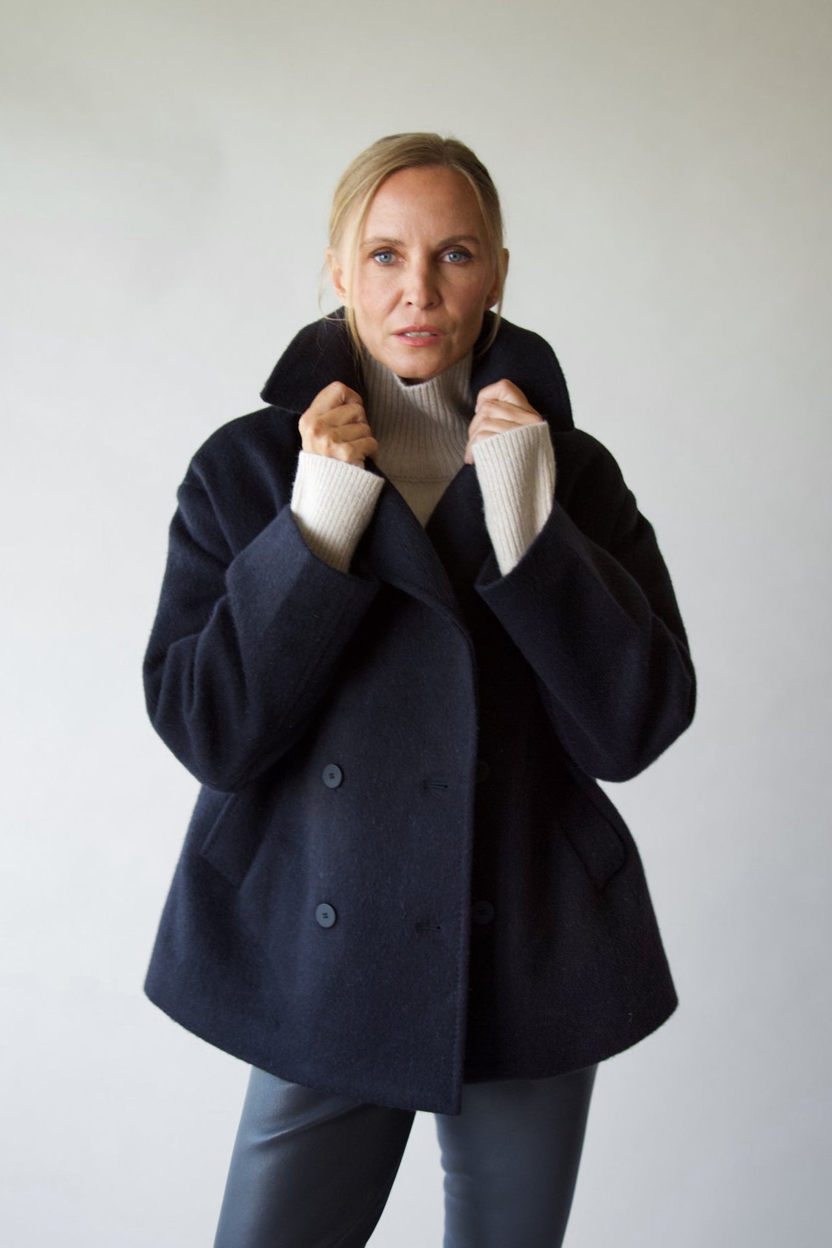 BARDOT PEACOAT IN ITALIAN WOOL