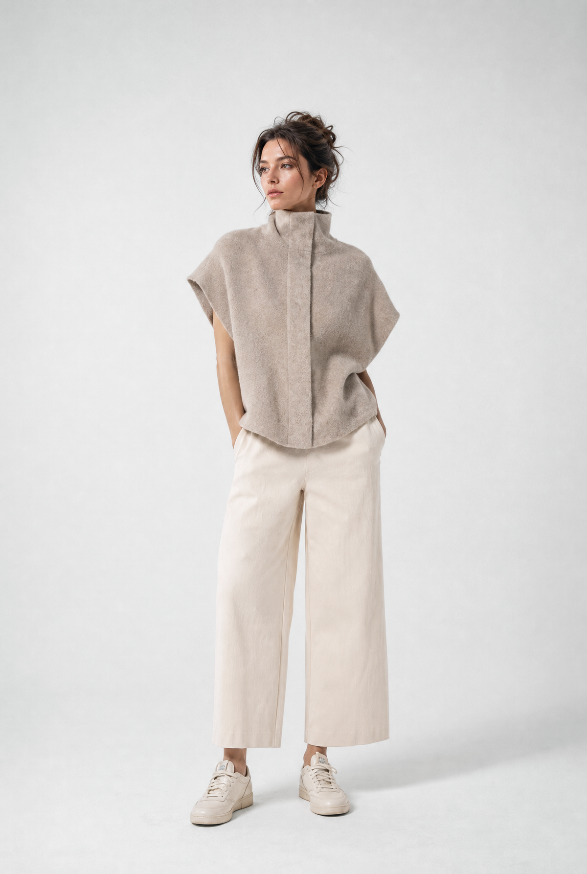 GINEVERA VEST IN ITALIAN WOOL