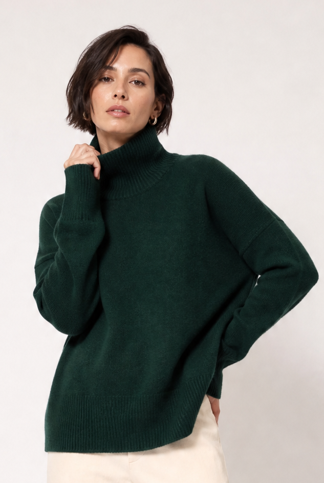 THEIA TURTLENECK IN CASHMERE YAK & MERINO