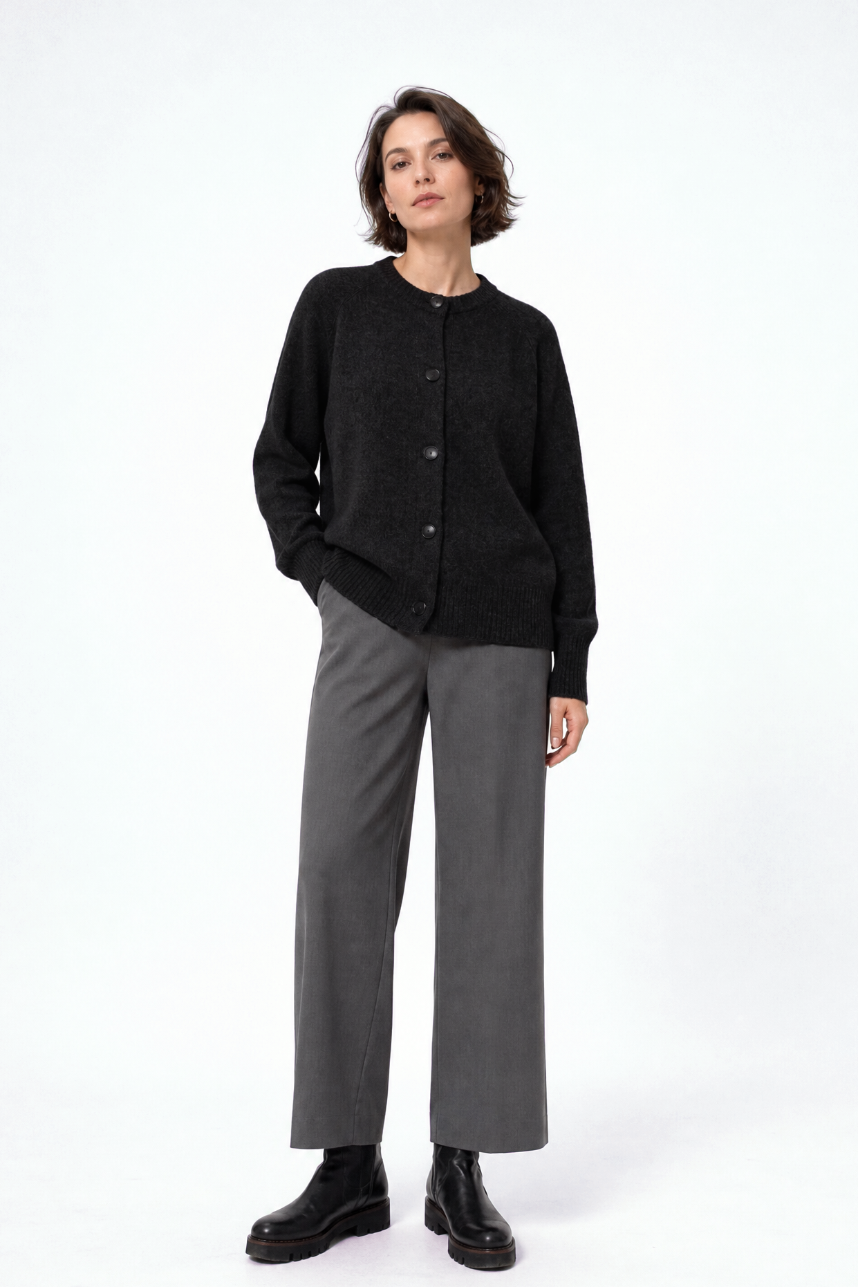 CAMILO BUTTON CARDIGAN IN CASHMERE YAK & MERINO