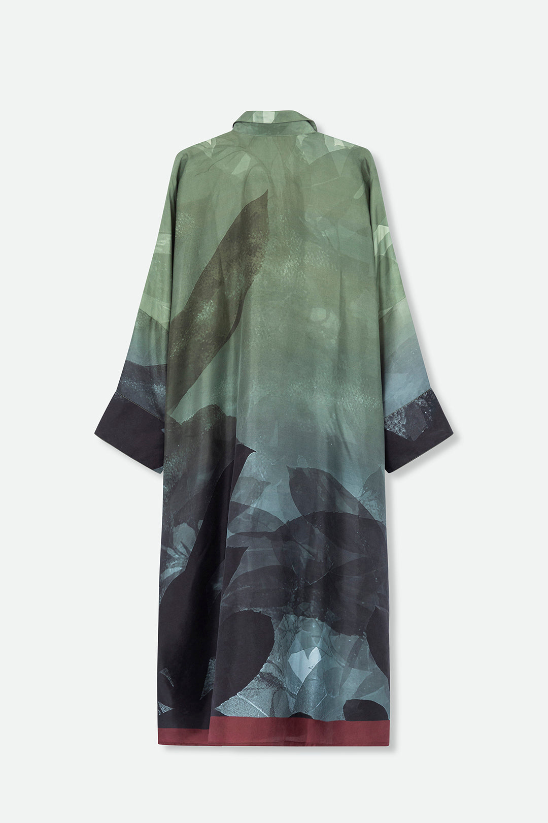 KONA KAFTAN IN LIGHTWEIGHT SILK REVES SARCELLE