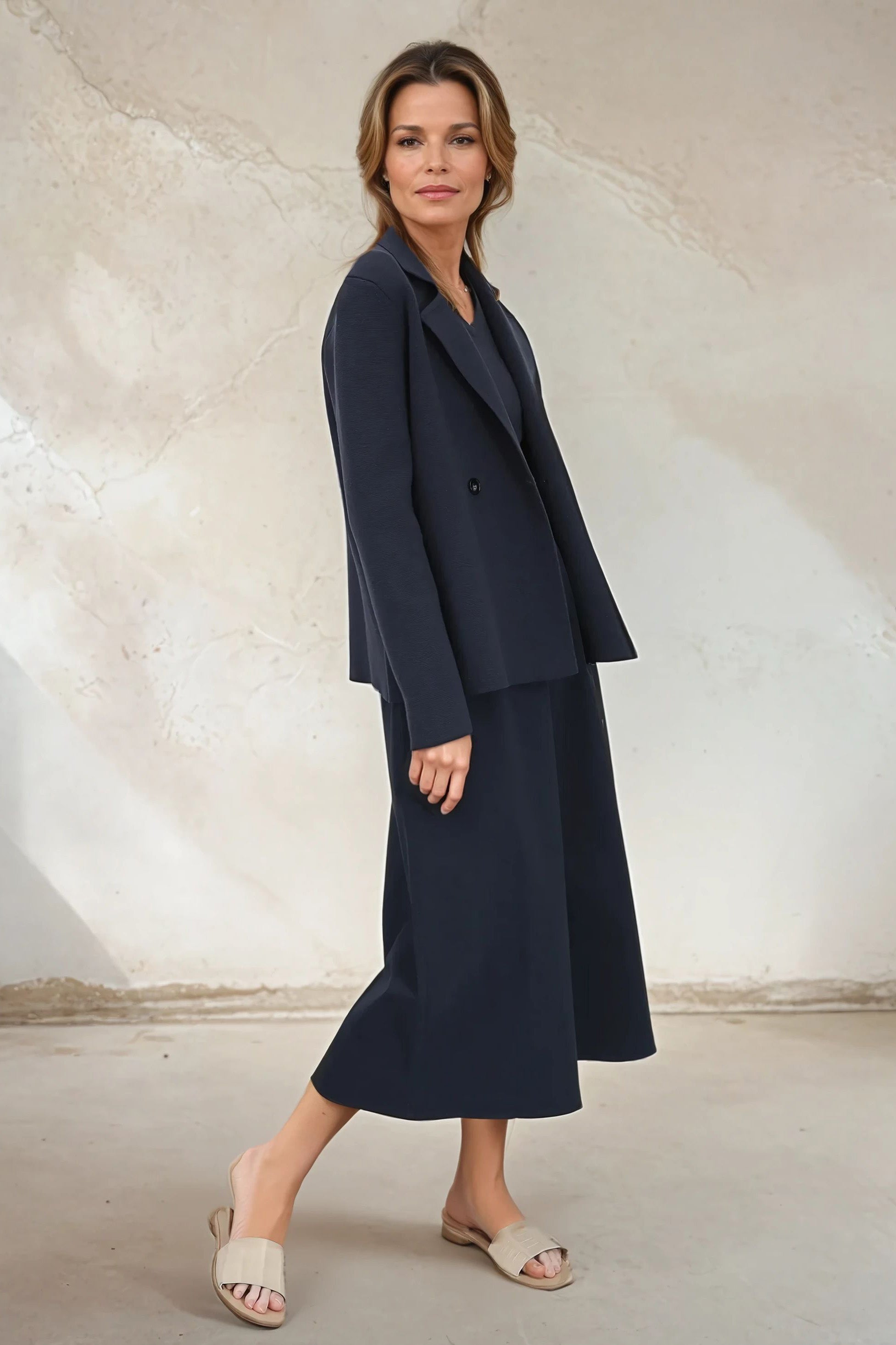 LEONE SKIRT IN GARMENT DYED ITALIAN COTTON